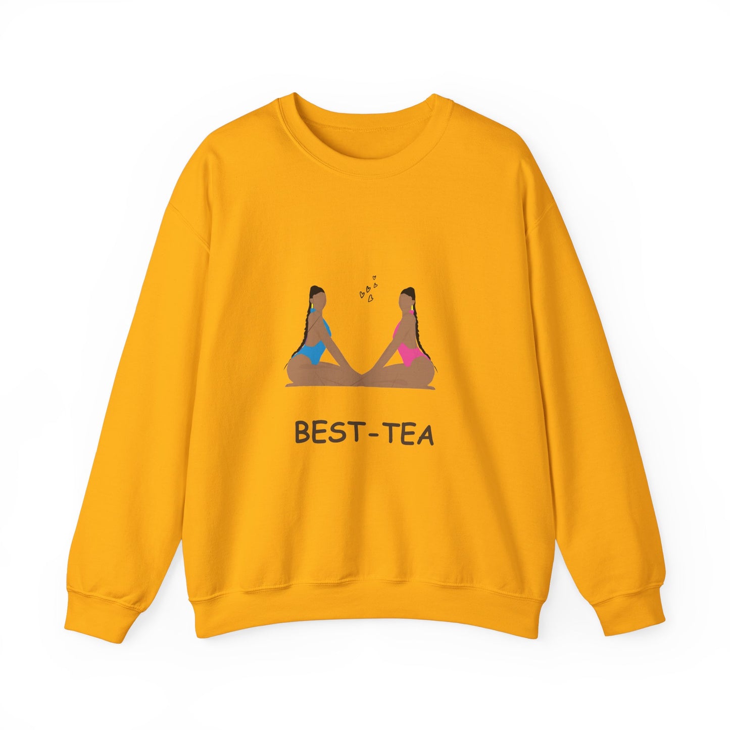 "Best Tea, besties" Unisex Heavy Blend™ Crewneck Sweatshirt