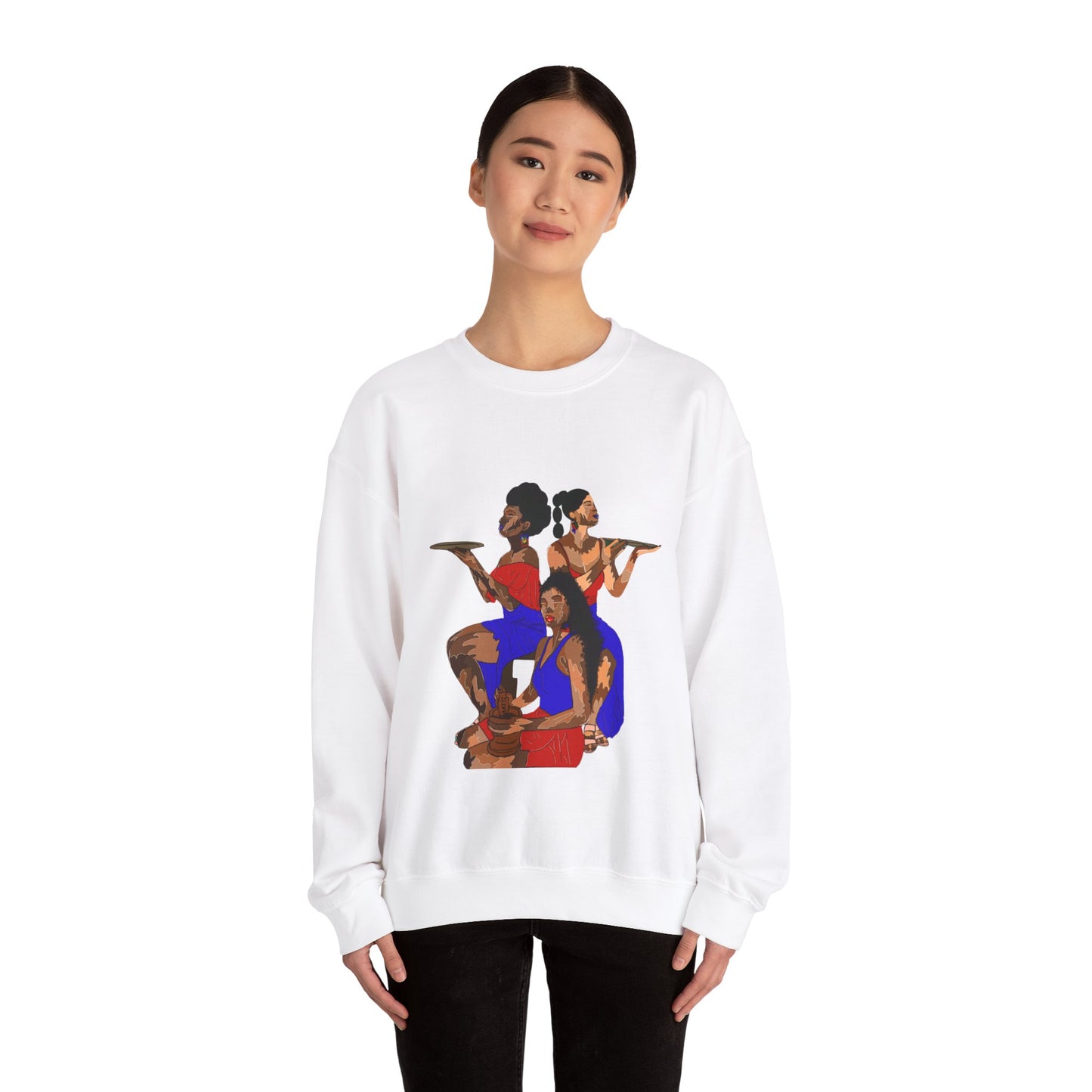 "Haitian women" Unisex Heavy Blend™ Crewneck Sweatshirt