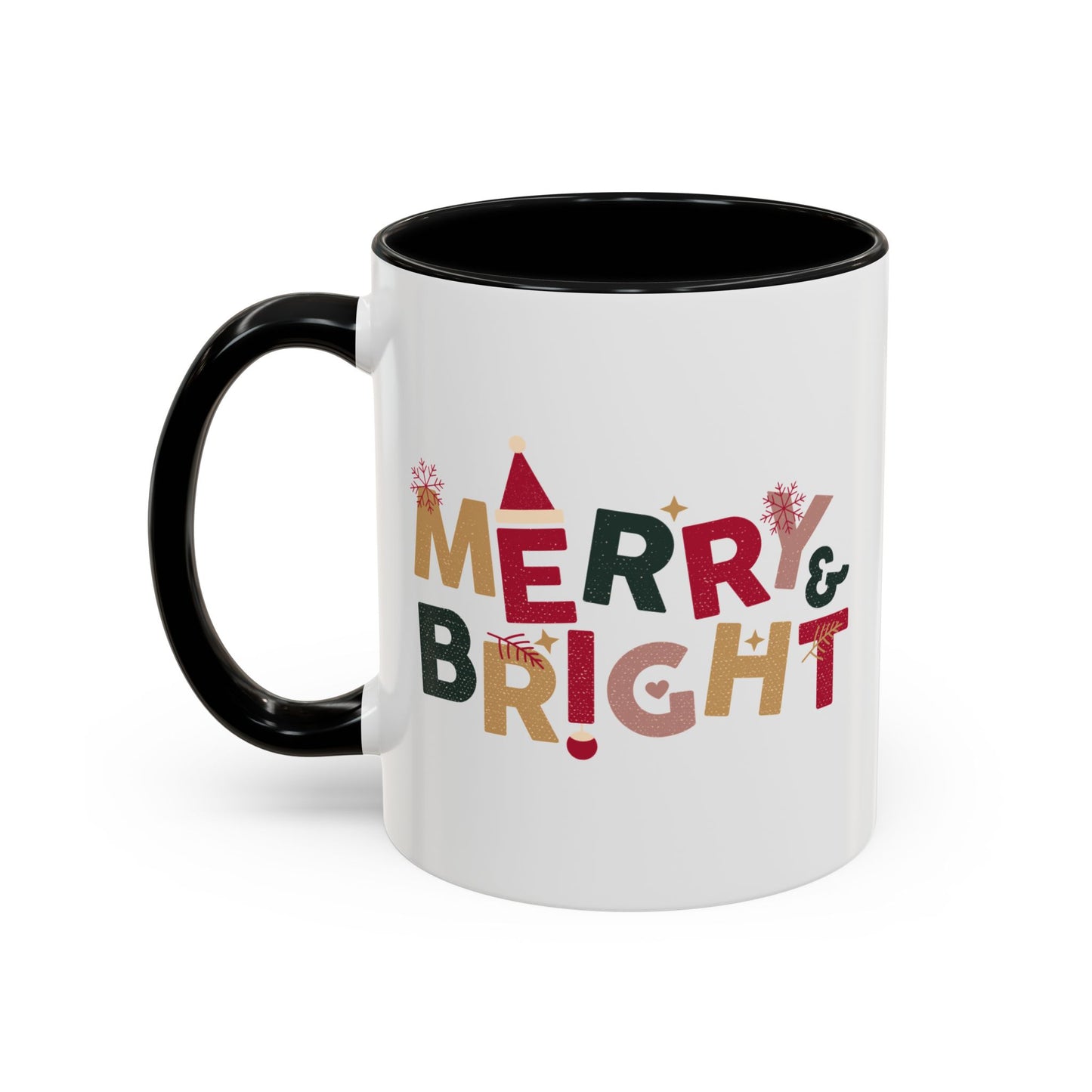 “Merry bright” Accent Coffee Mug (11, 15oz)