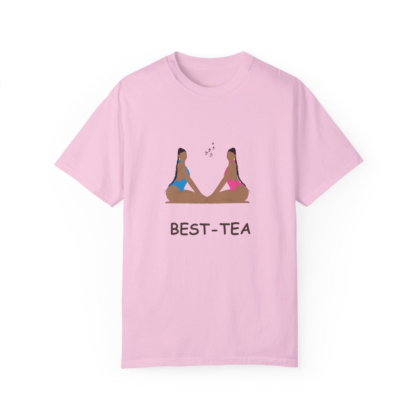 "Best Tea, besties" Unisex Garment-Dyed T-shirt