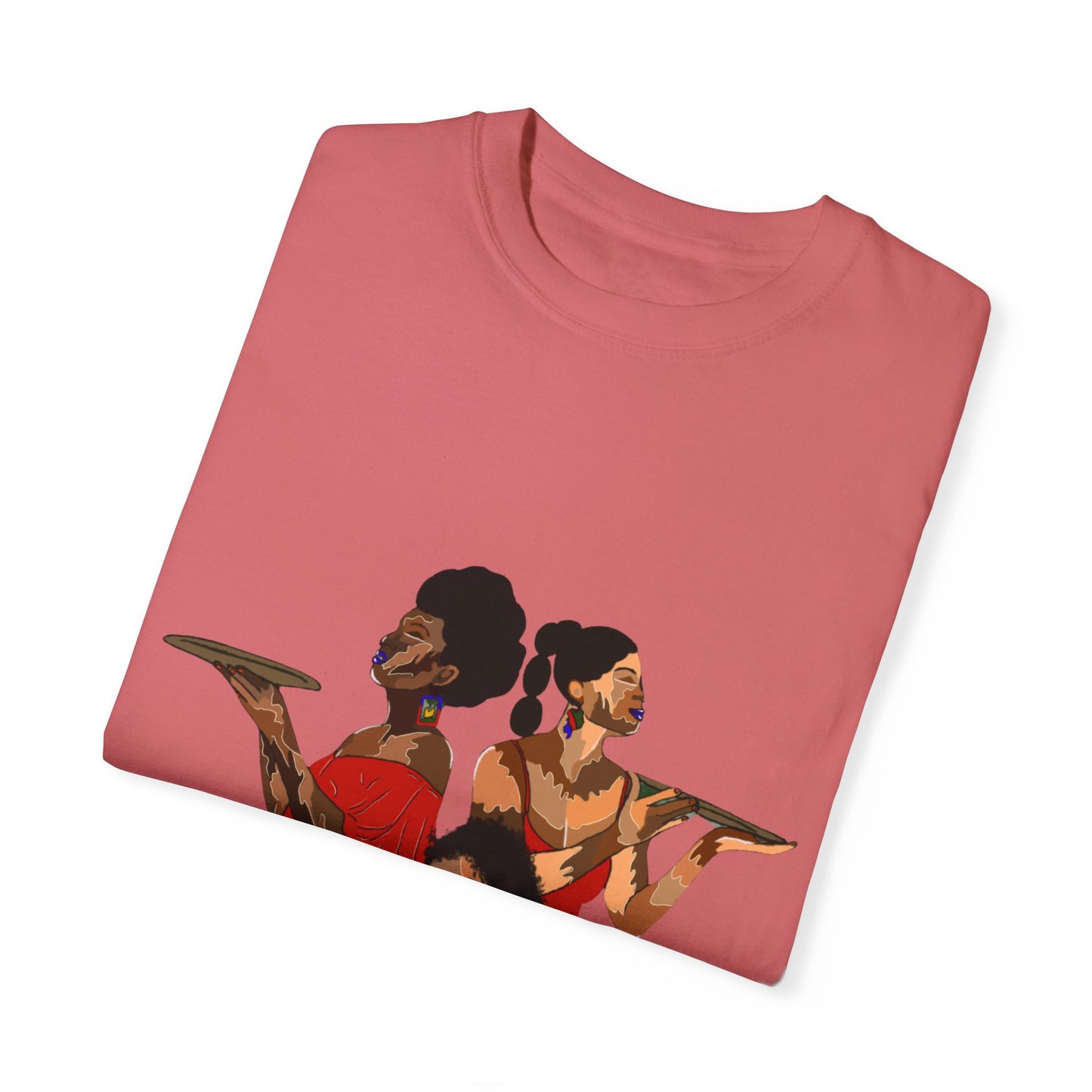 “Melanin, Haitian pride” Unisex Garment-Dyed T-shirt