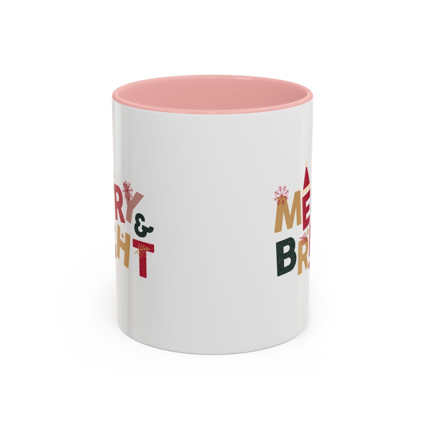 “Merry bright” Accent Coffee Mug (11, 15oz)