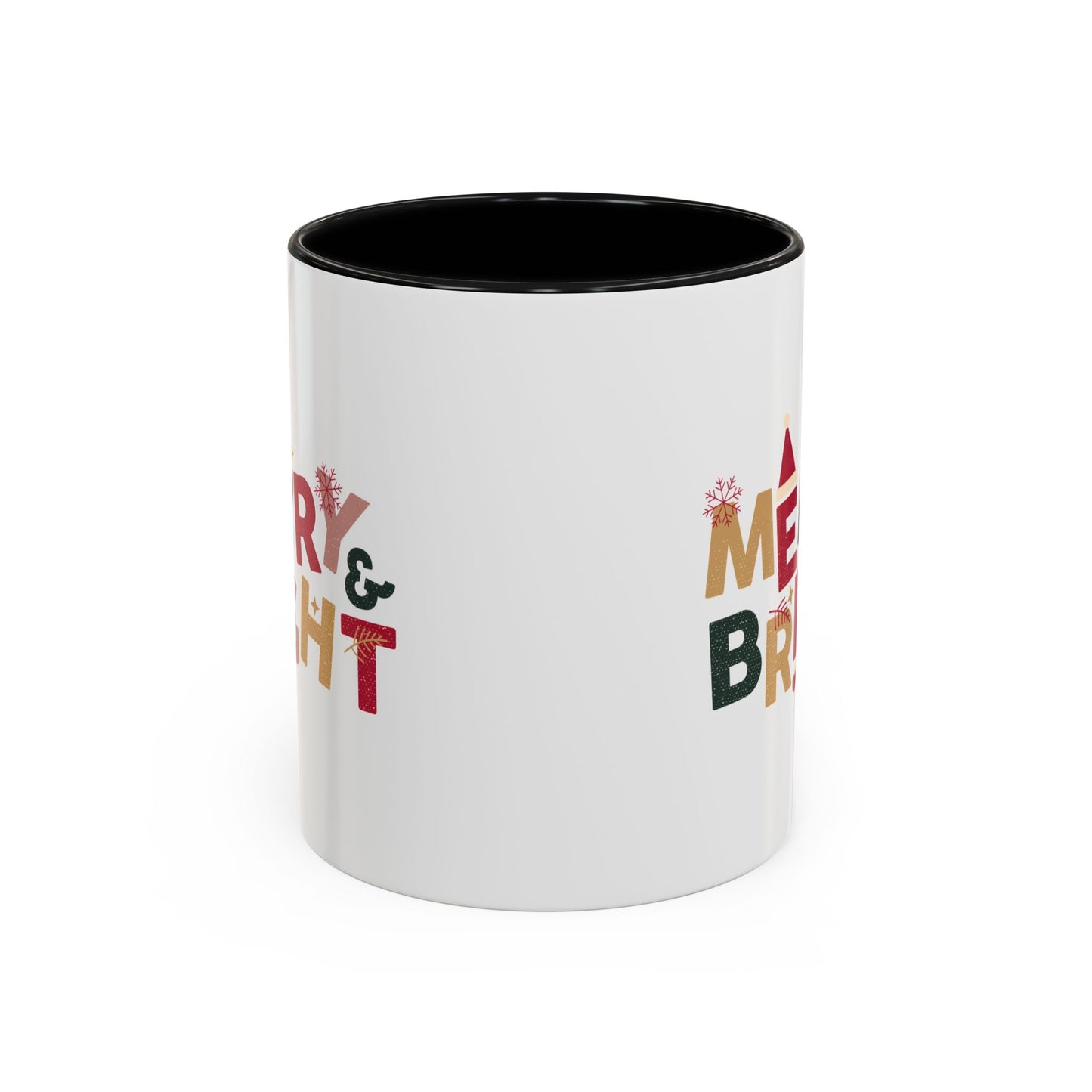 “Merry bright” Accent Coffee Mug (11, 15oz)