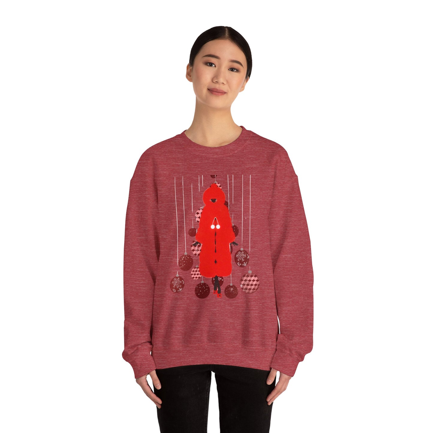 "Petit chaperon rouge, Christmas outfit" Unisex Heavy Blend™ Crewneck Sweatshirt