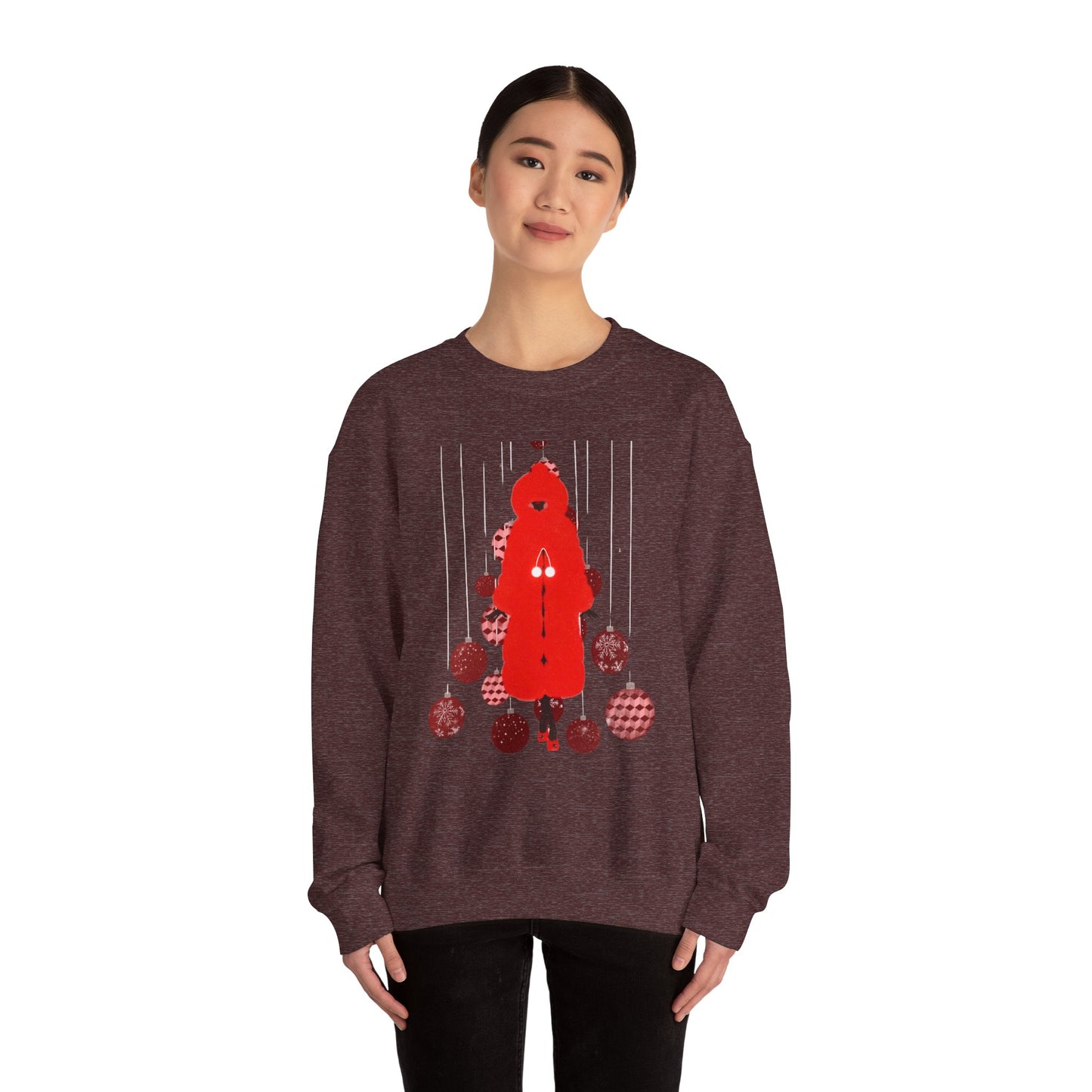 "Petit chaperon rouge, Christmas outfit" Unisex Heavy Blend™ Crewneck Sweatshirt