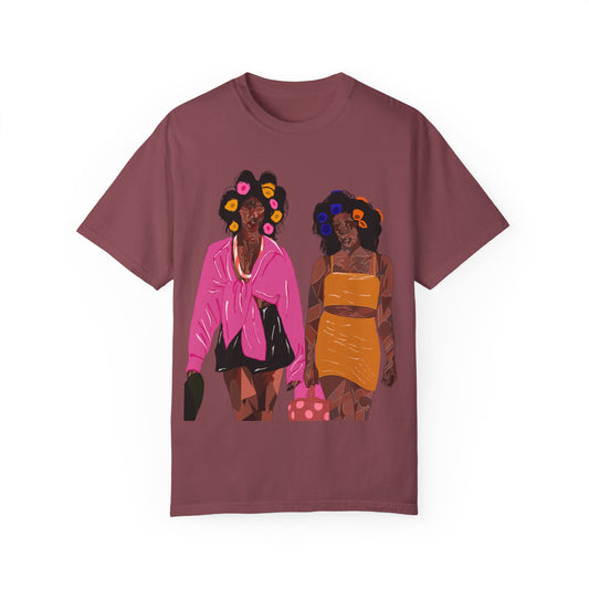 " Brownskin queens" Unisex Garment-Dyed T-shirt