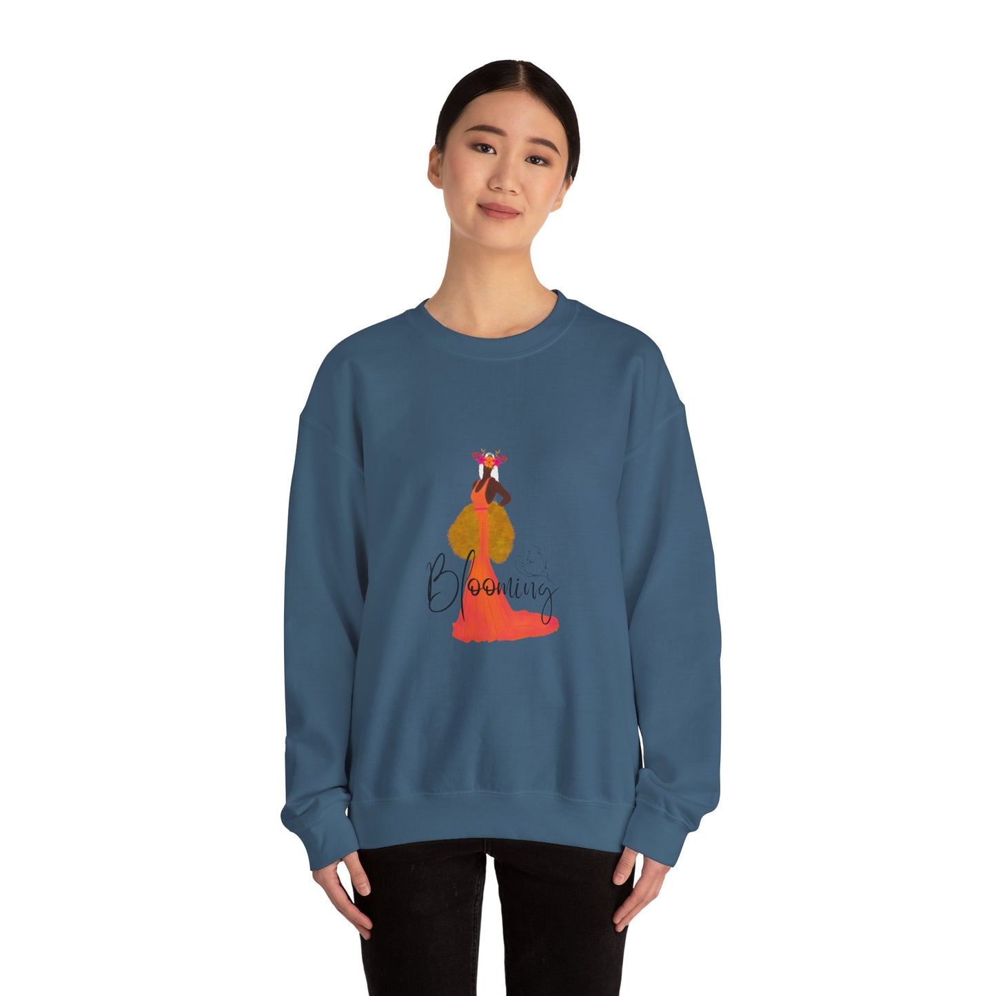 "Blooming woman" Unisex Heavy Blend™ Crewneck Sweatshirt