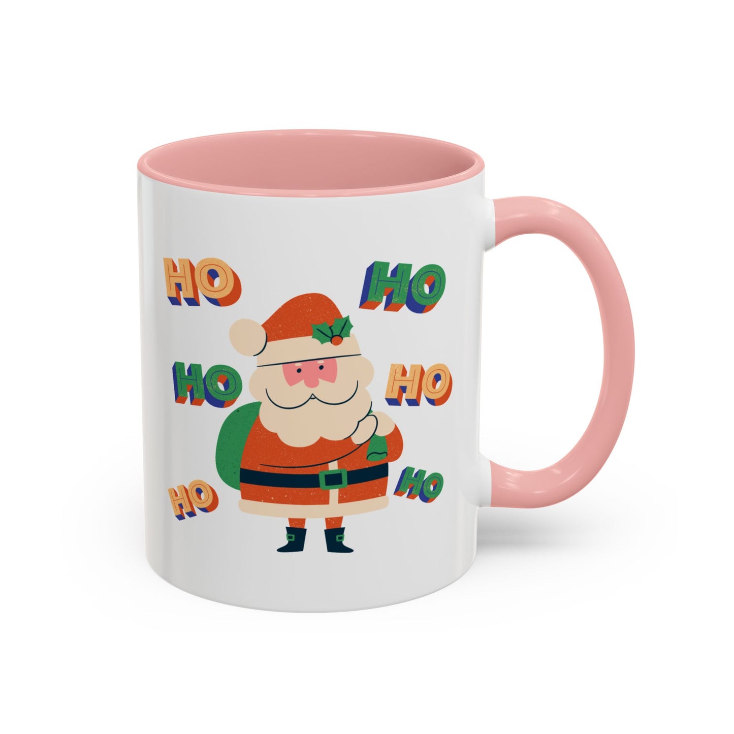 “HO HO HO HO, Santa Claus”Accent Coffee Mug (11, 15oz)