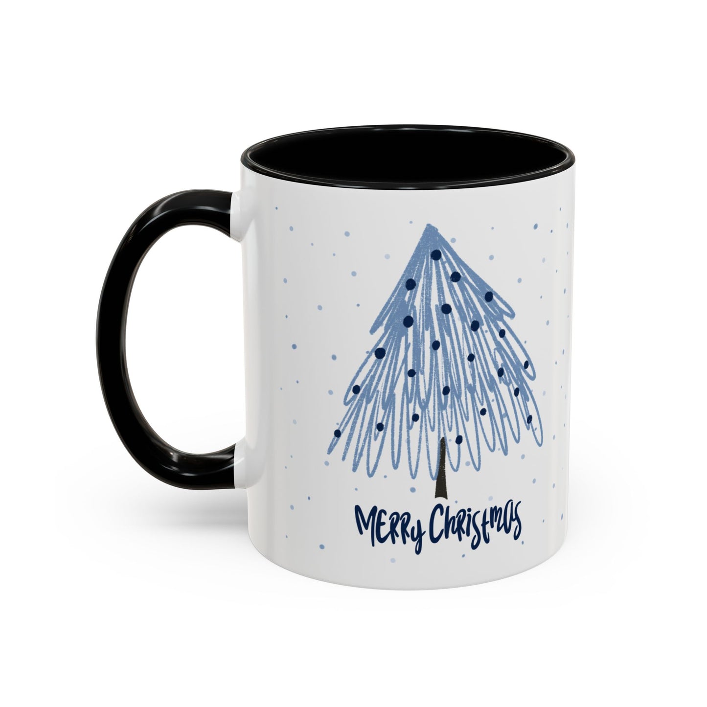 “Blue Christmas Tree” Accent Coffee Mug (11, 15oz)