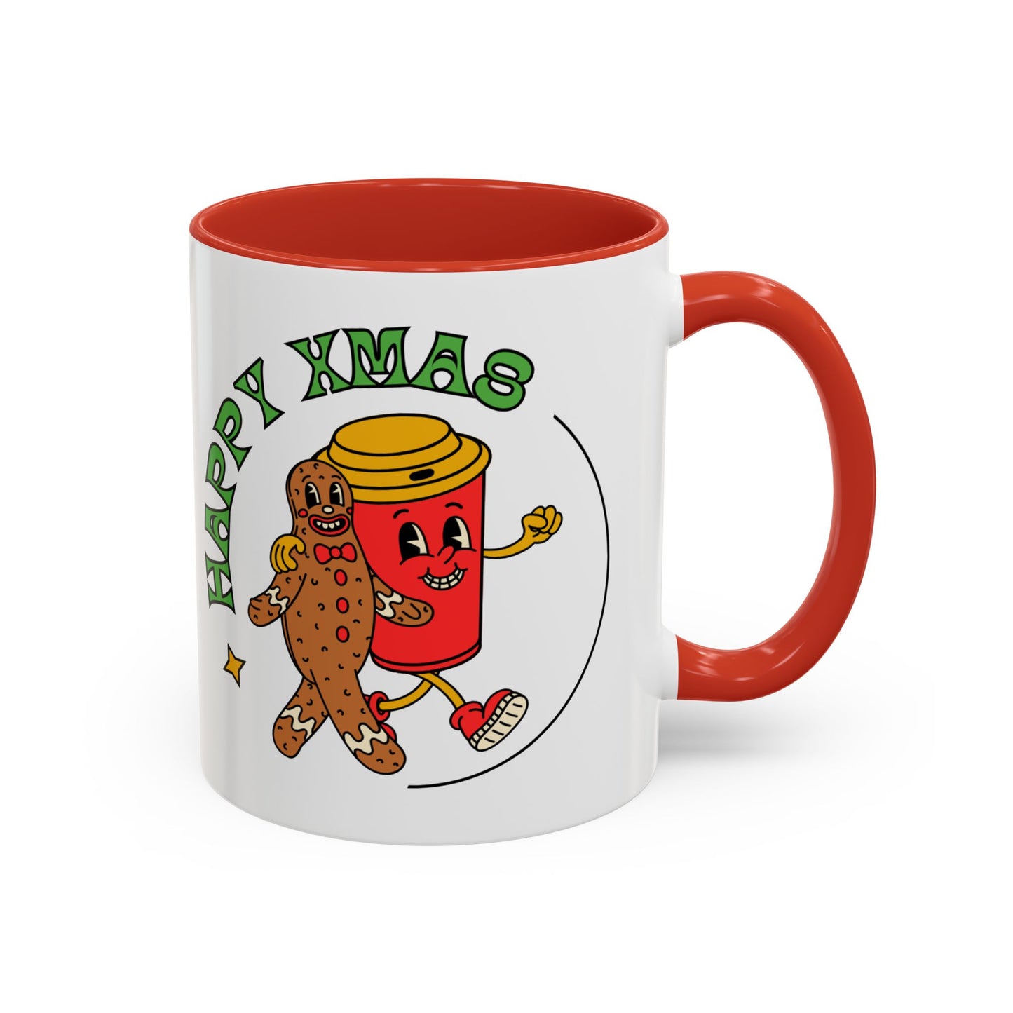 “Happy Xmas”Accent Coffee Mug (11, 15oz)