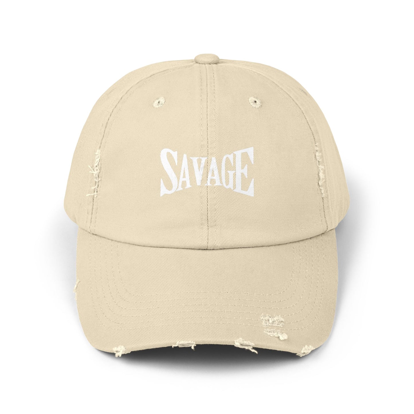 “Savage”Unisex Distressed Cap