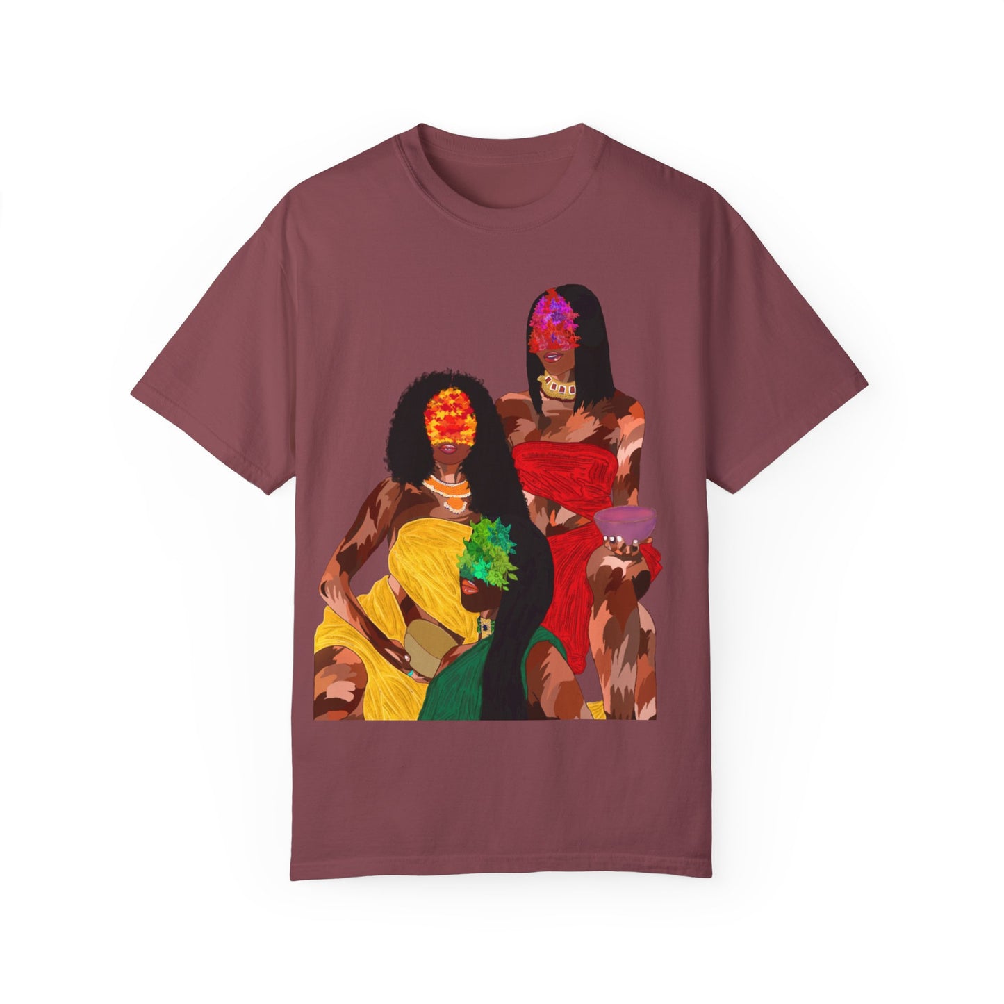 “Blossom melanin” Unisex Garment-Dyed T-shirt