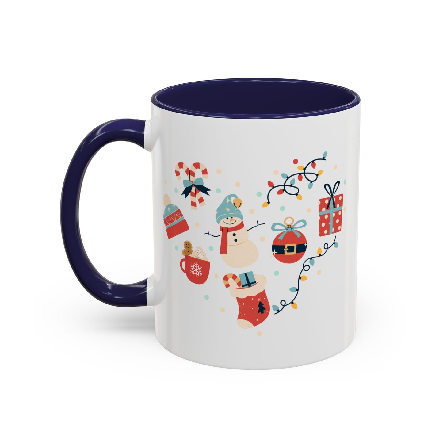 “Santa Claus,Jingle Bells, gift motifs “Accent Coffee Mug (11, 15oz)