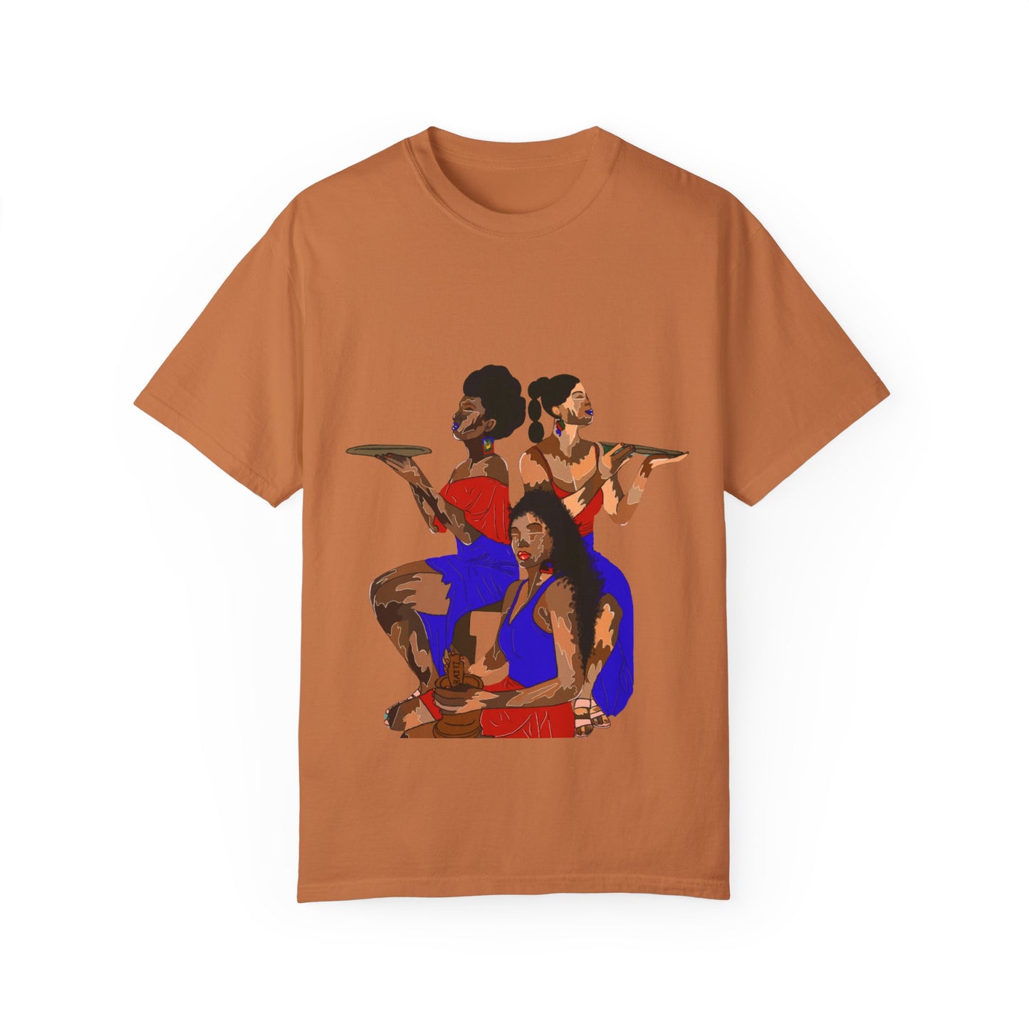 “Melanin, Haitian pride” Unisex Garment-Dyed T-shirt