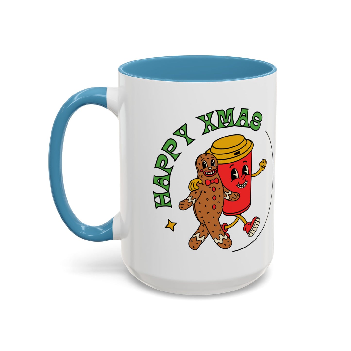 “Happy Xmas”Accent Coffee Mug (11, 15oz)