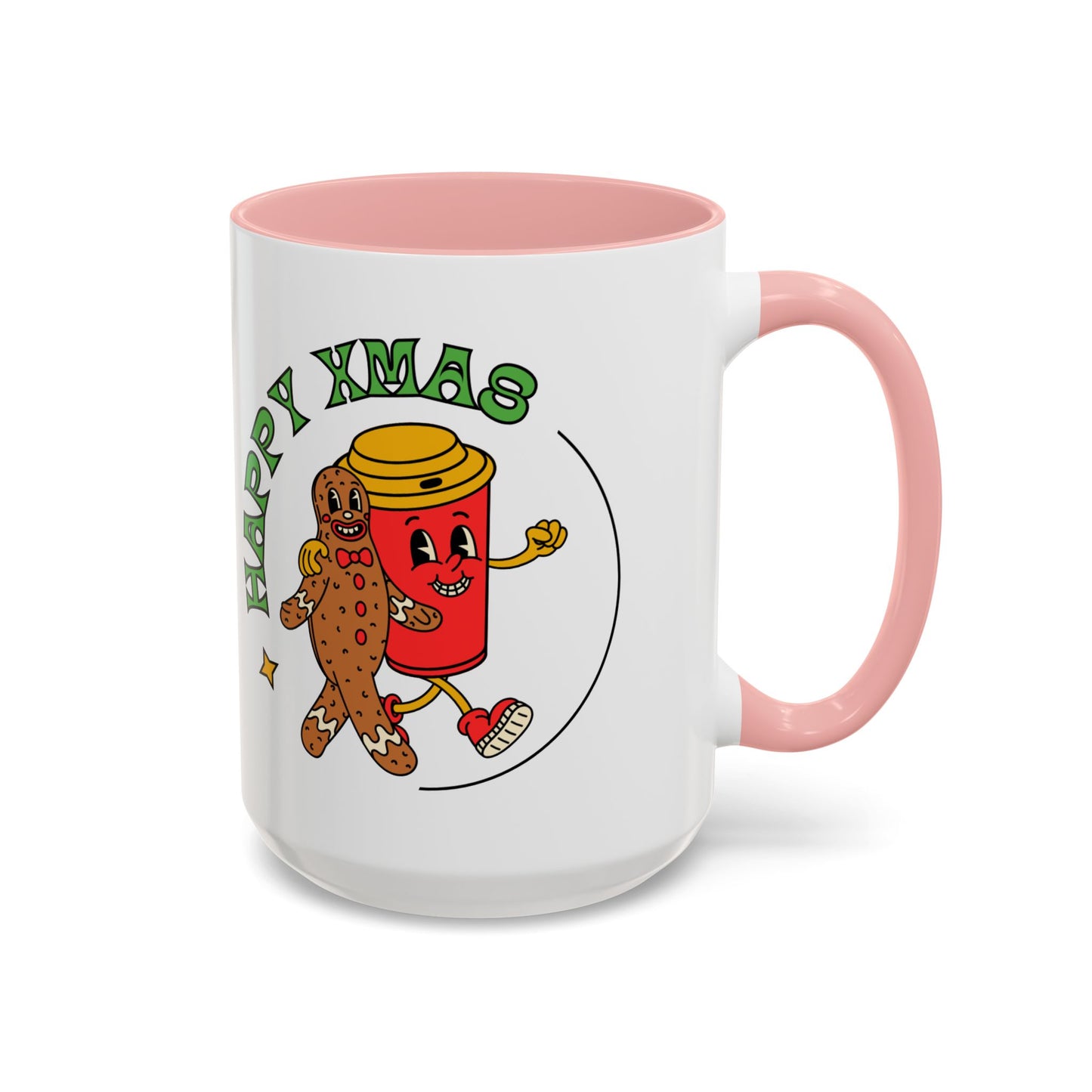 “Happy Xmas”Accent Coffee Mug (11, 15oz)