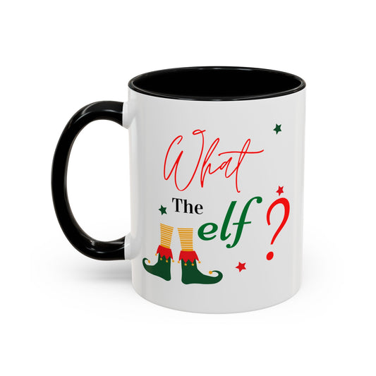 “What the elf”Accent Coffee Mug (11, 15oz)