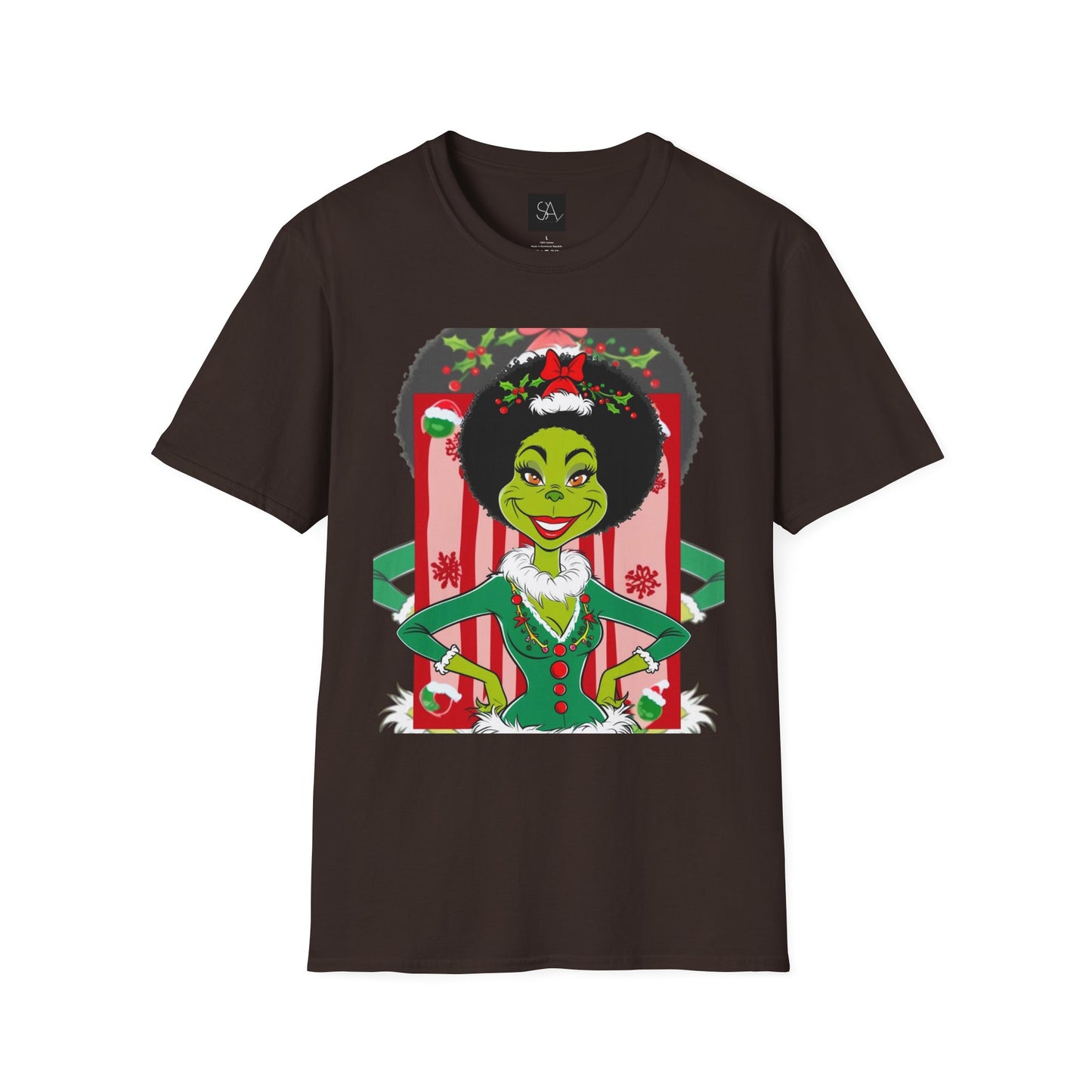 "Chocolate Grinch" Unisex Softstyle T-Shirt