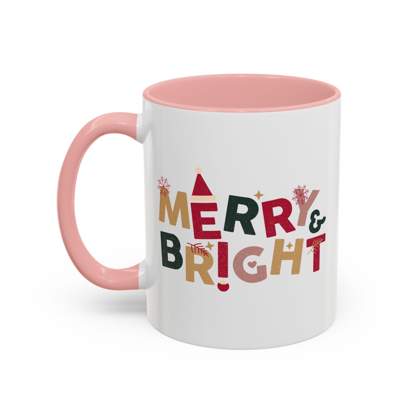 “Merry bright” Accent Coffee Mug (11, 15oz)