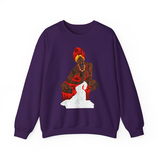 " Black woman" Unisex Heavy Blend™ Crewneck Sweatshirt