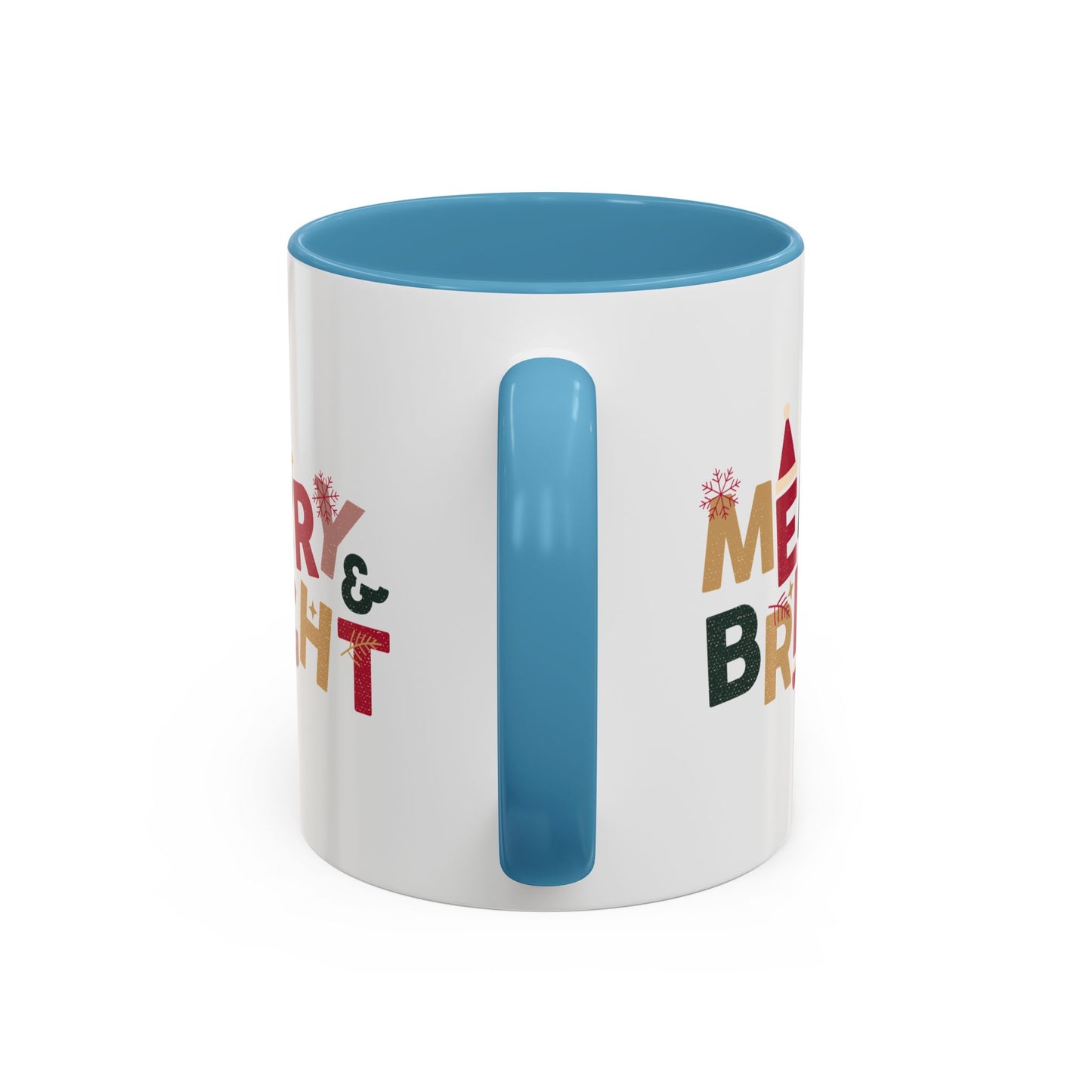 “Merry bright” Accent Coffee Mug (11, 15oz)