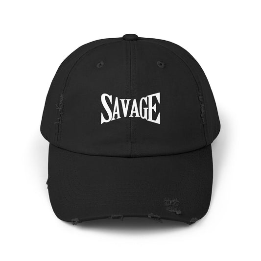 “Savage”Unisex Distressed Cap