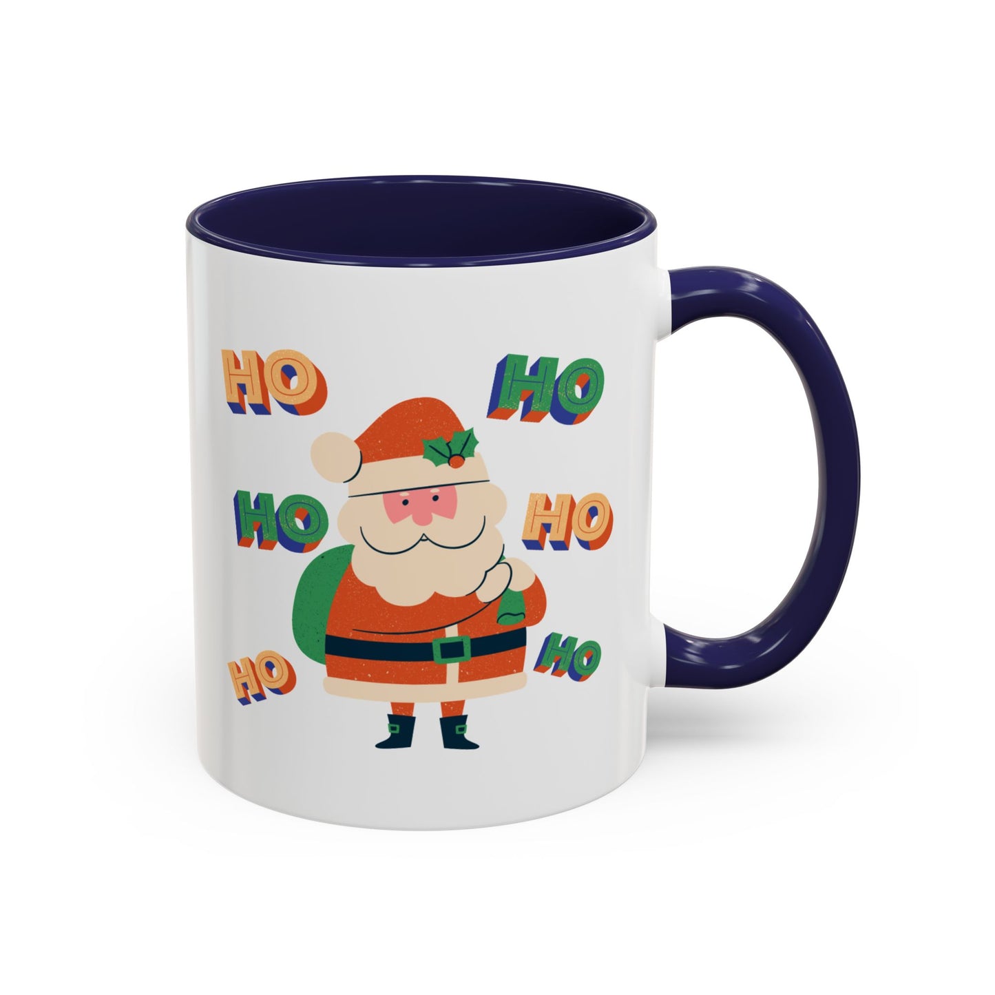 “HO HO HO HO, Santa Claus”Accent Coffee Mug (11, 15oz)