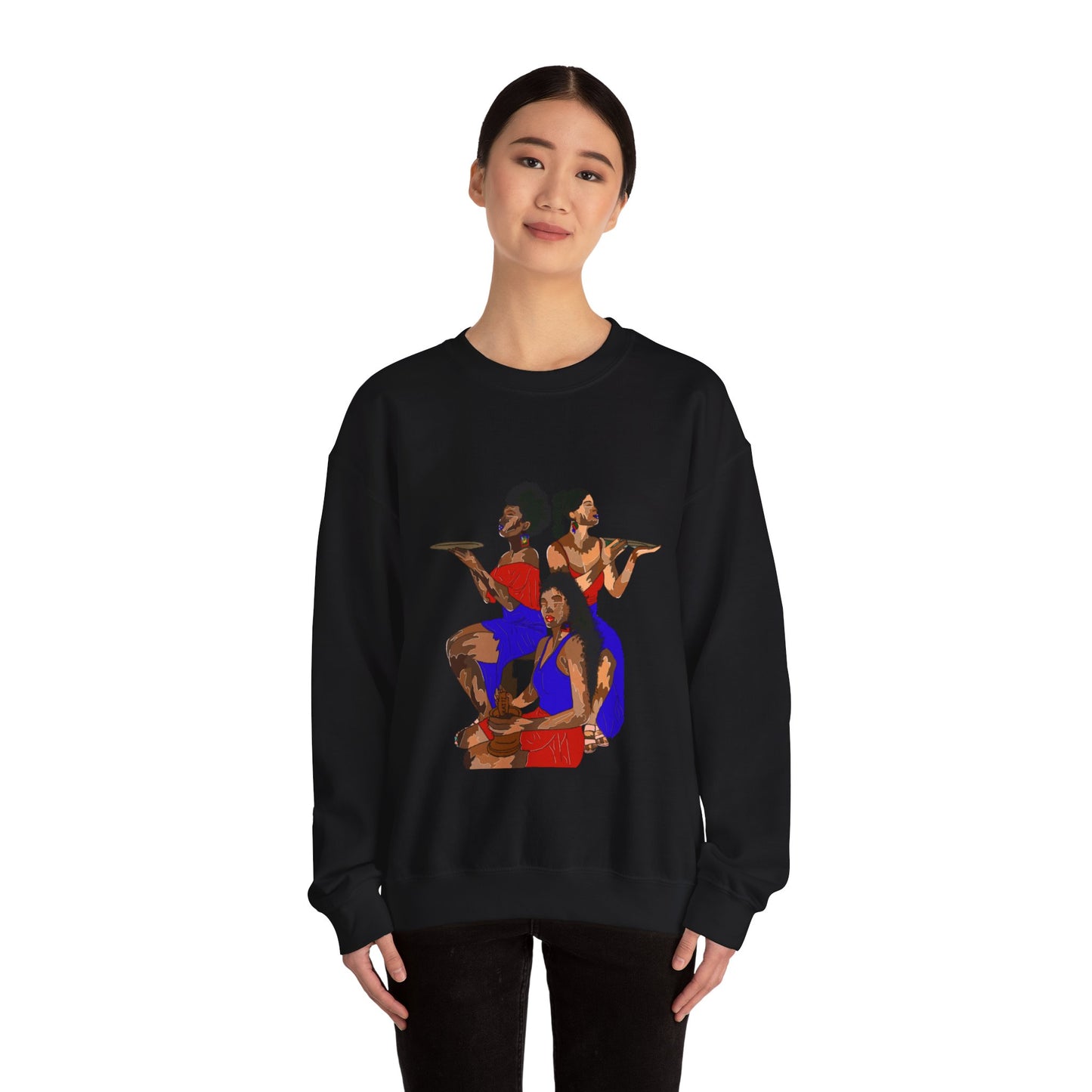 "Haitian women" Unisex Heavy Blend™ Crewneck Sweatshirt