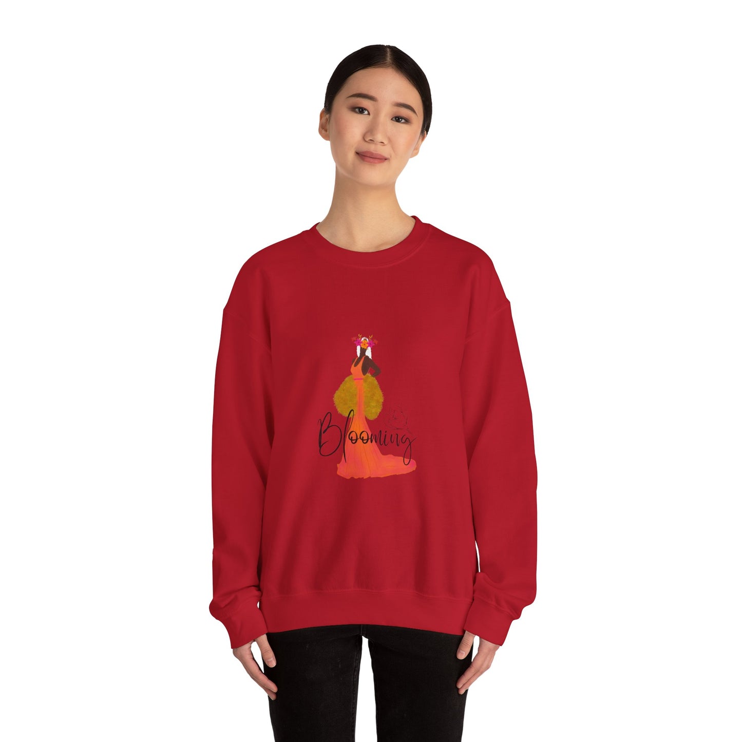 "Blooming woman" Unisex Heavy Blend™ Crewneck Sweatshirt