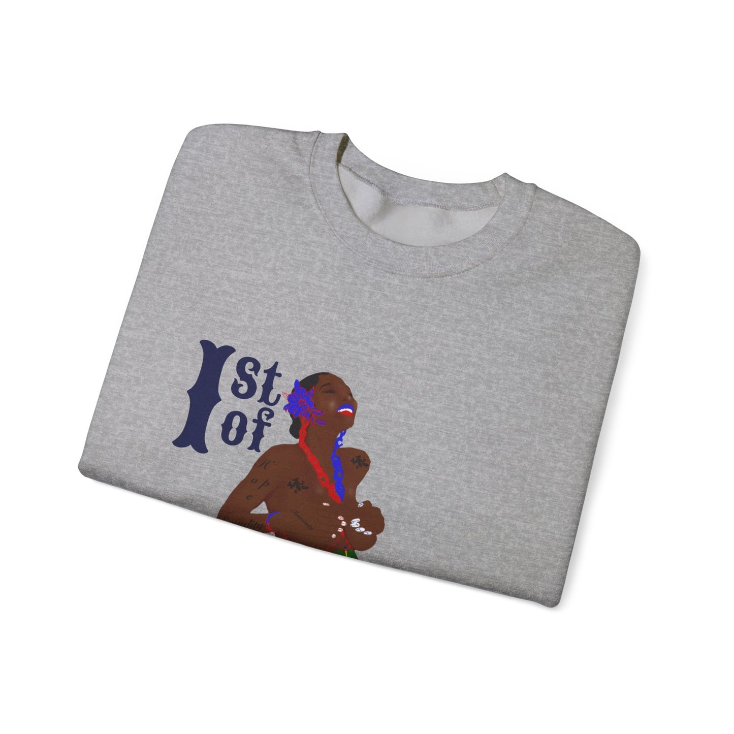 "1st of January/ Haitian Independence Day" Unisex Heavy Blend™ Crewneck Sweatshirt