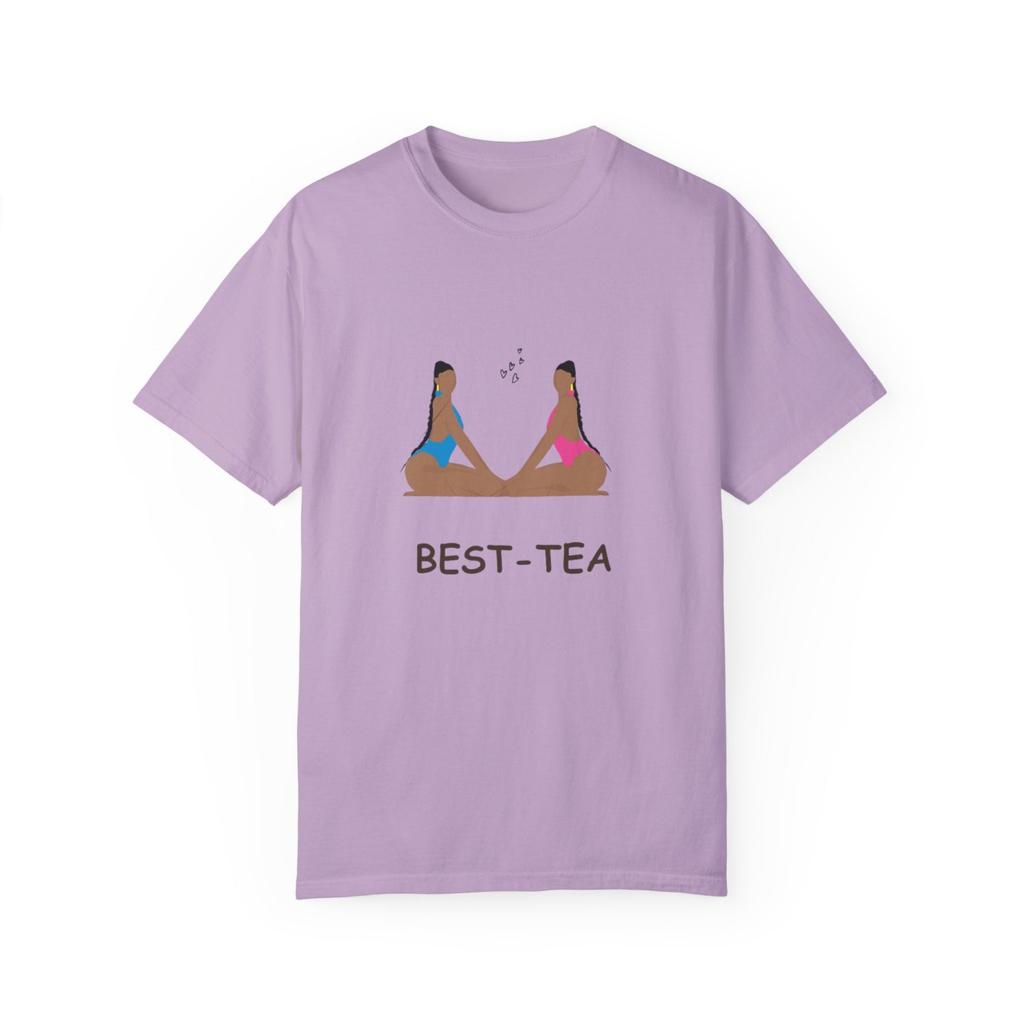 "Best Tea, besties" Unisex Garment-Dyed T-shirt