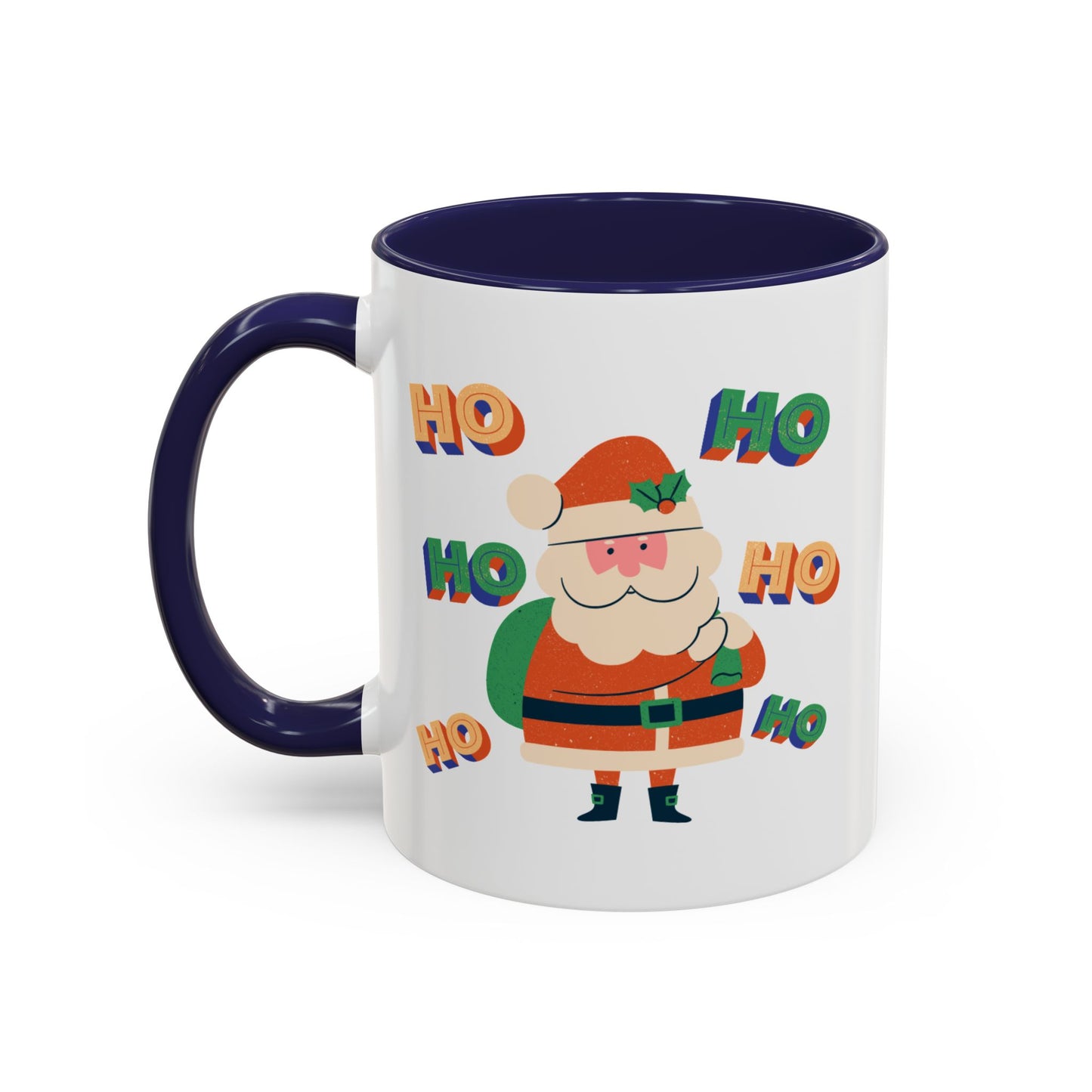 “HO HO HO HO, Santa Claus”Accent Coffee Mug (11, 15oz)