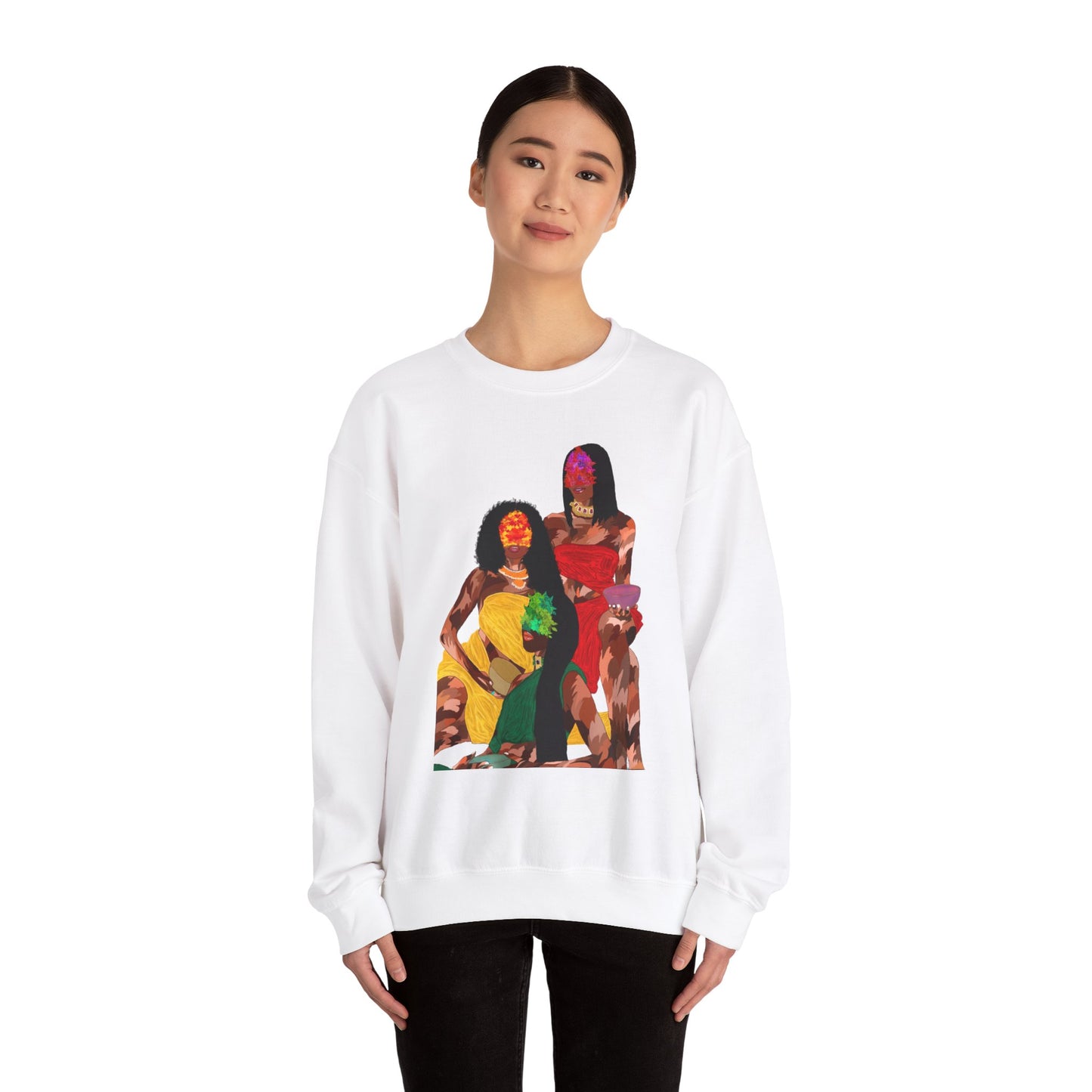 “Melanin Women”Unisex Heavy Blend™ Crewneck Sweatshirt