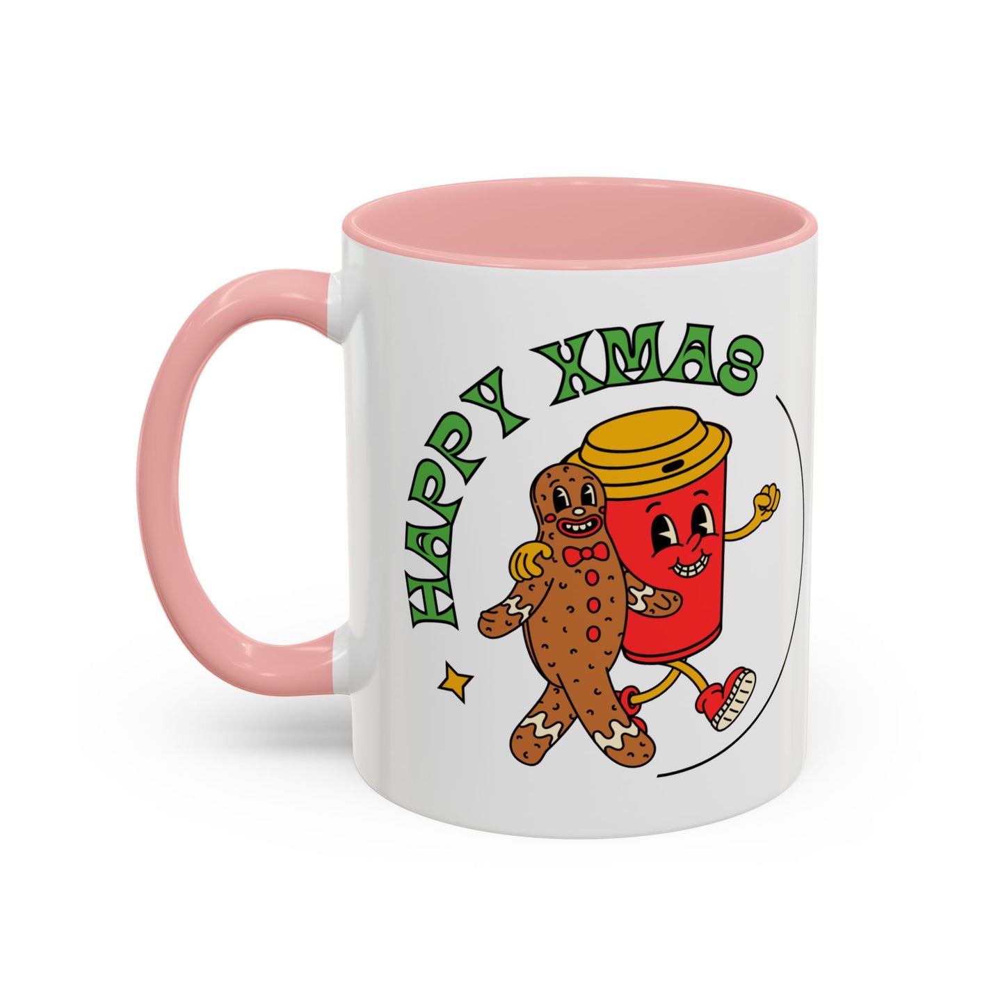 “Happy Xmas”Accent Coffee Mug (11, 15oz)