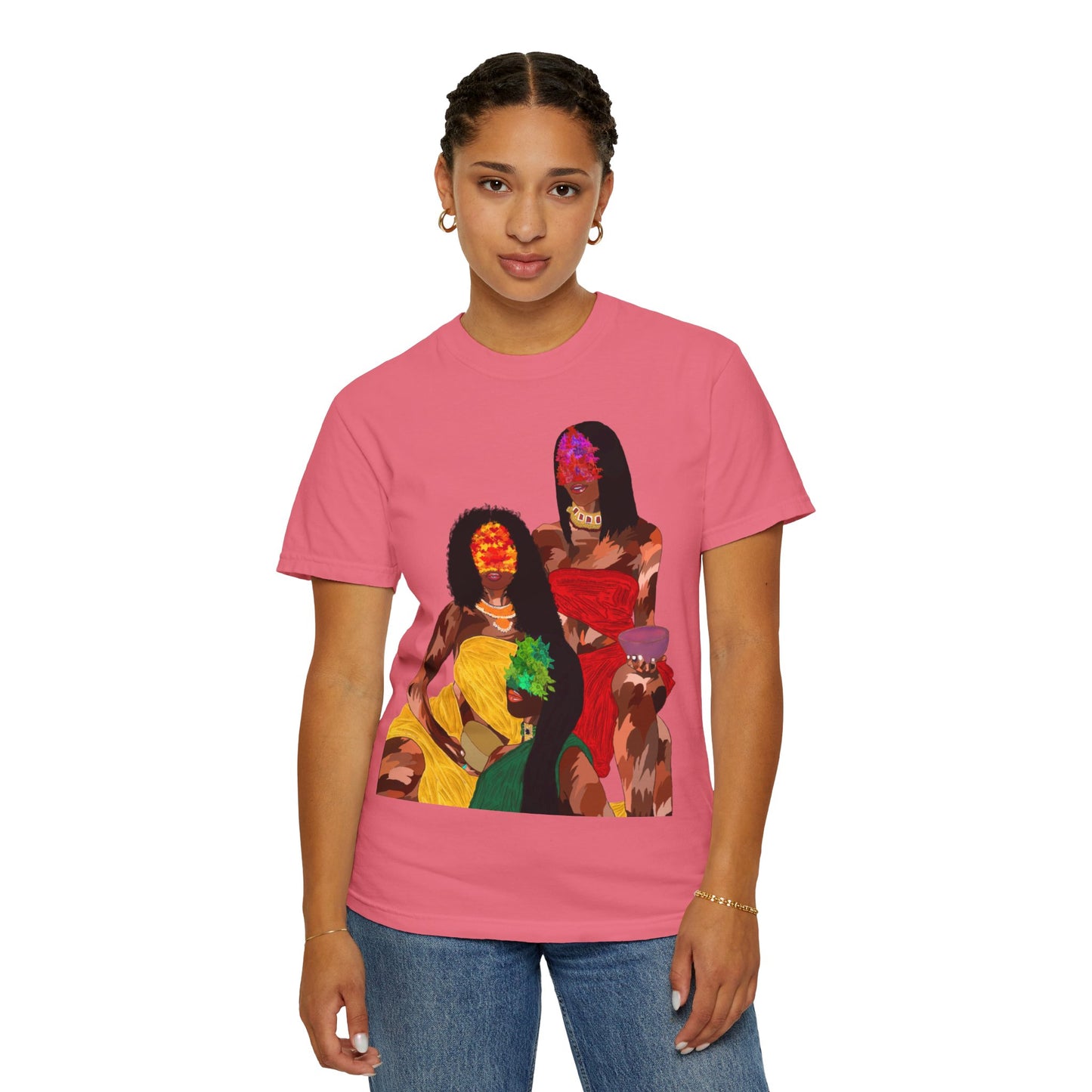 “Blossom melanin” Unisex Garment-Dyed T-shirt