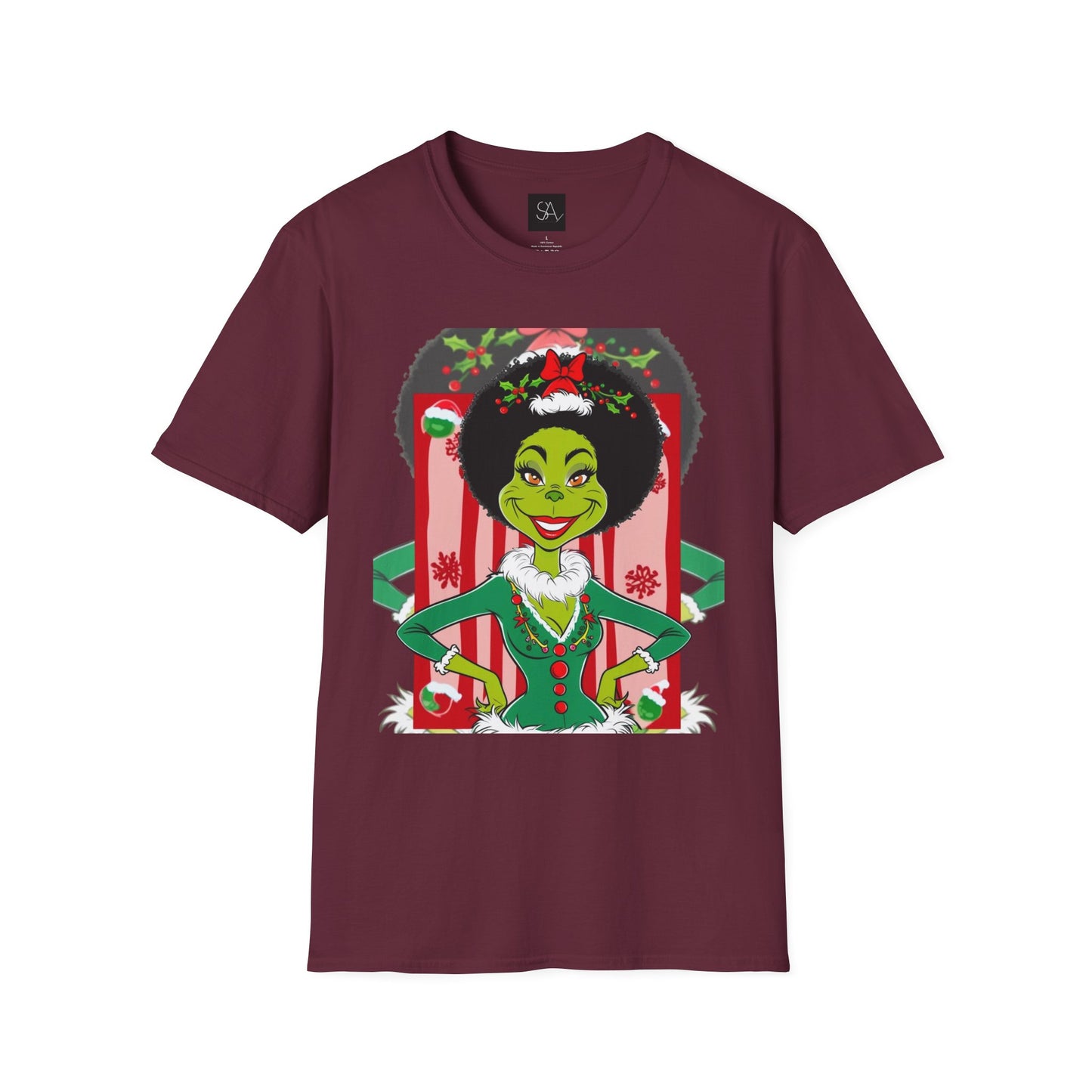 "Chocolate Grinch" Unisex Softstyle T-Shirt