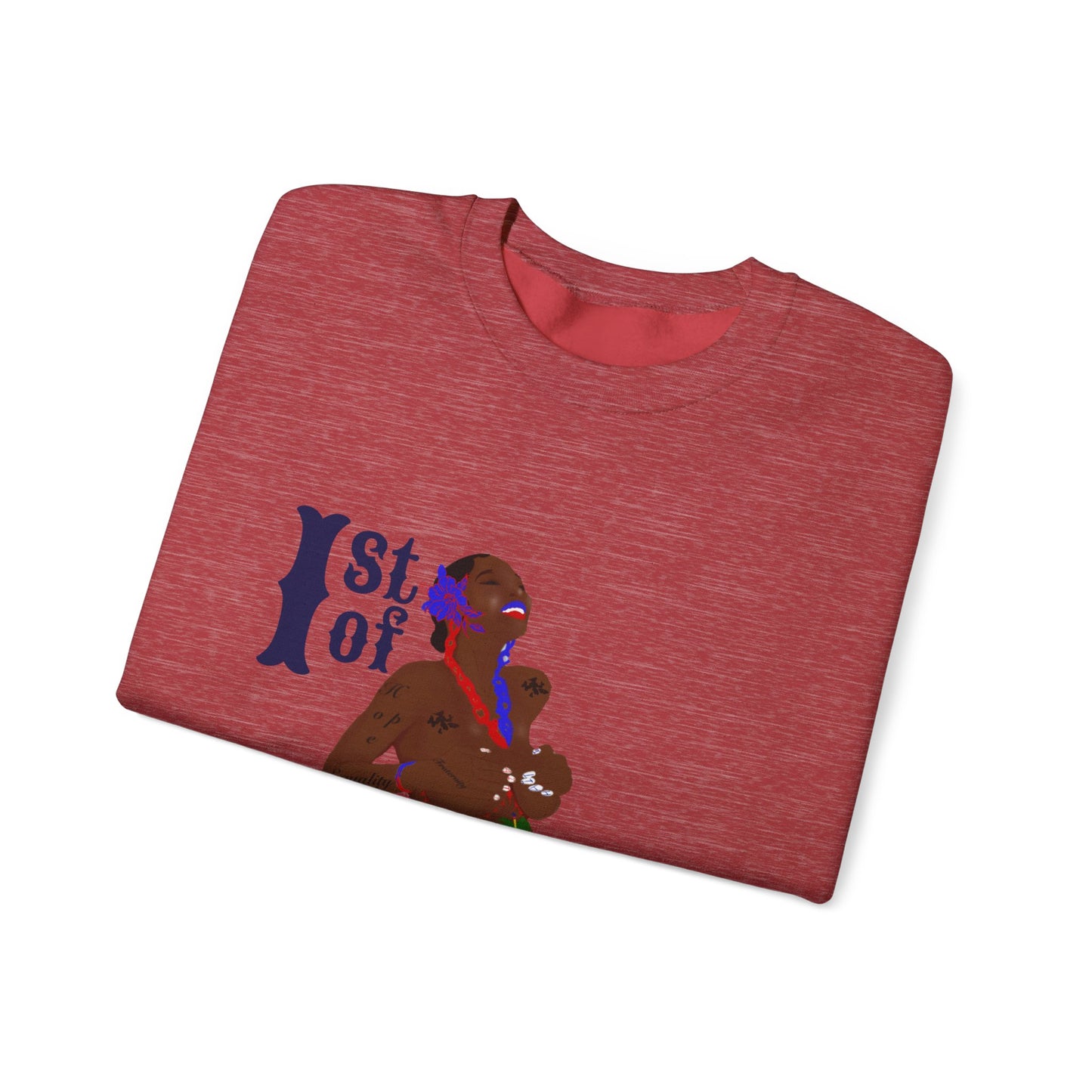 "1st of January/ Haitian Independence Day" Unisex Heavy Blend™ Crewneck Sweatshirt