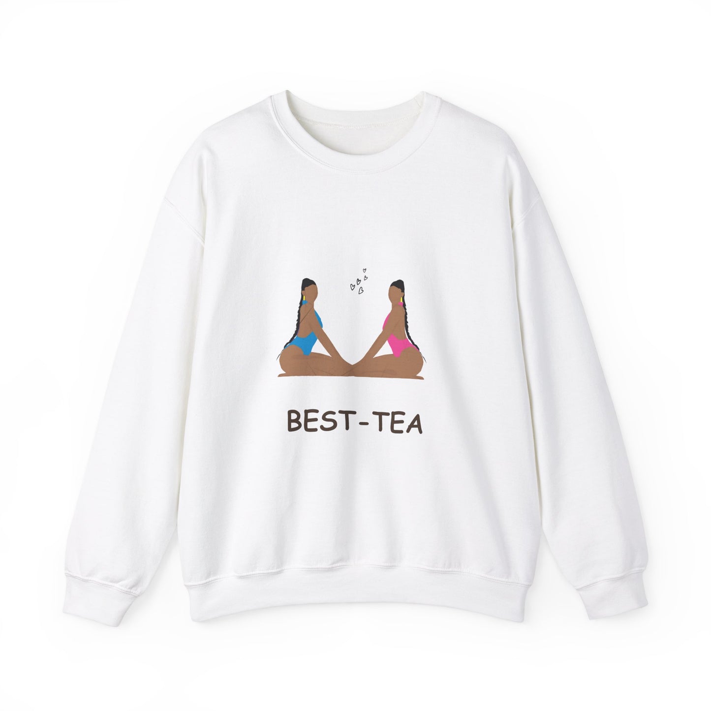 "Best Tea, besties" Unisex Heavy Blend™ Crewneck Sweatshirt