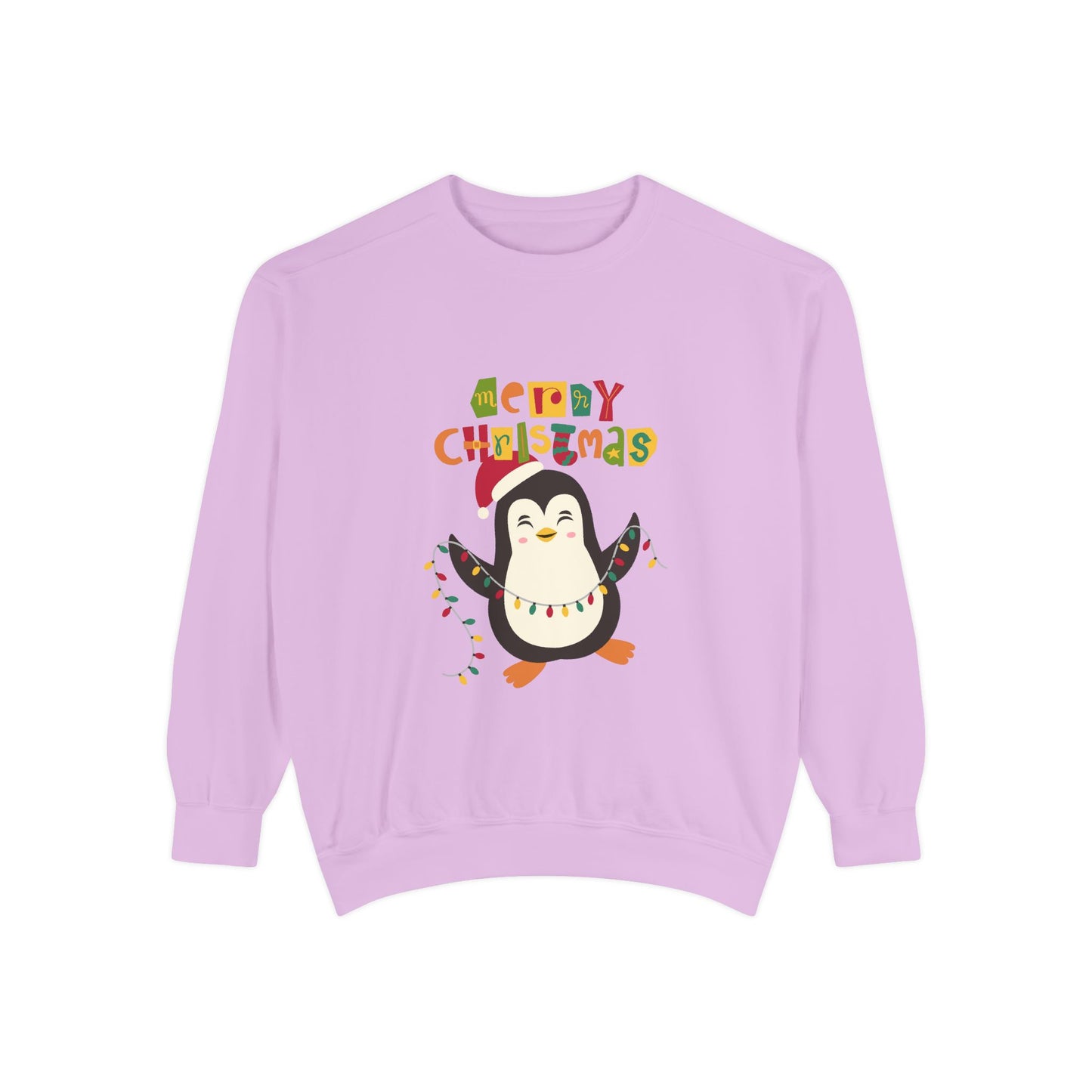 "Pingouin jingle belss"Unisex Garment-Dyed Sweatshirt