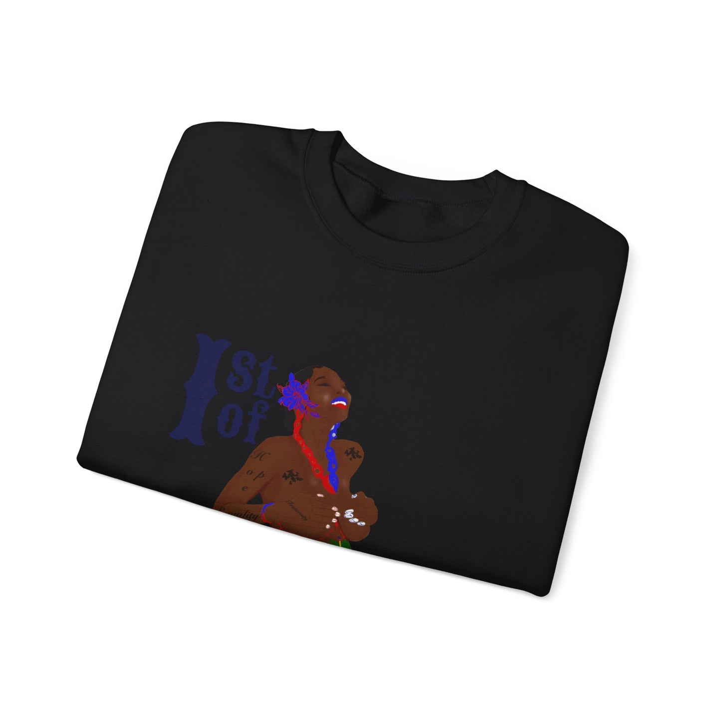 "1st of January/ Haitian Independence Day" Unisex Heavy Blend™ Crewneck Sweatshirt