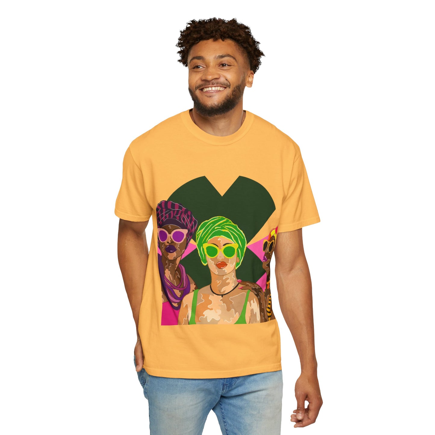 “Melaninpoppin” Unisex Garment-Dyed T-shirt