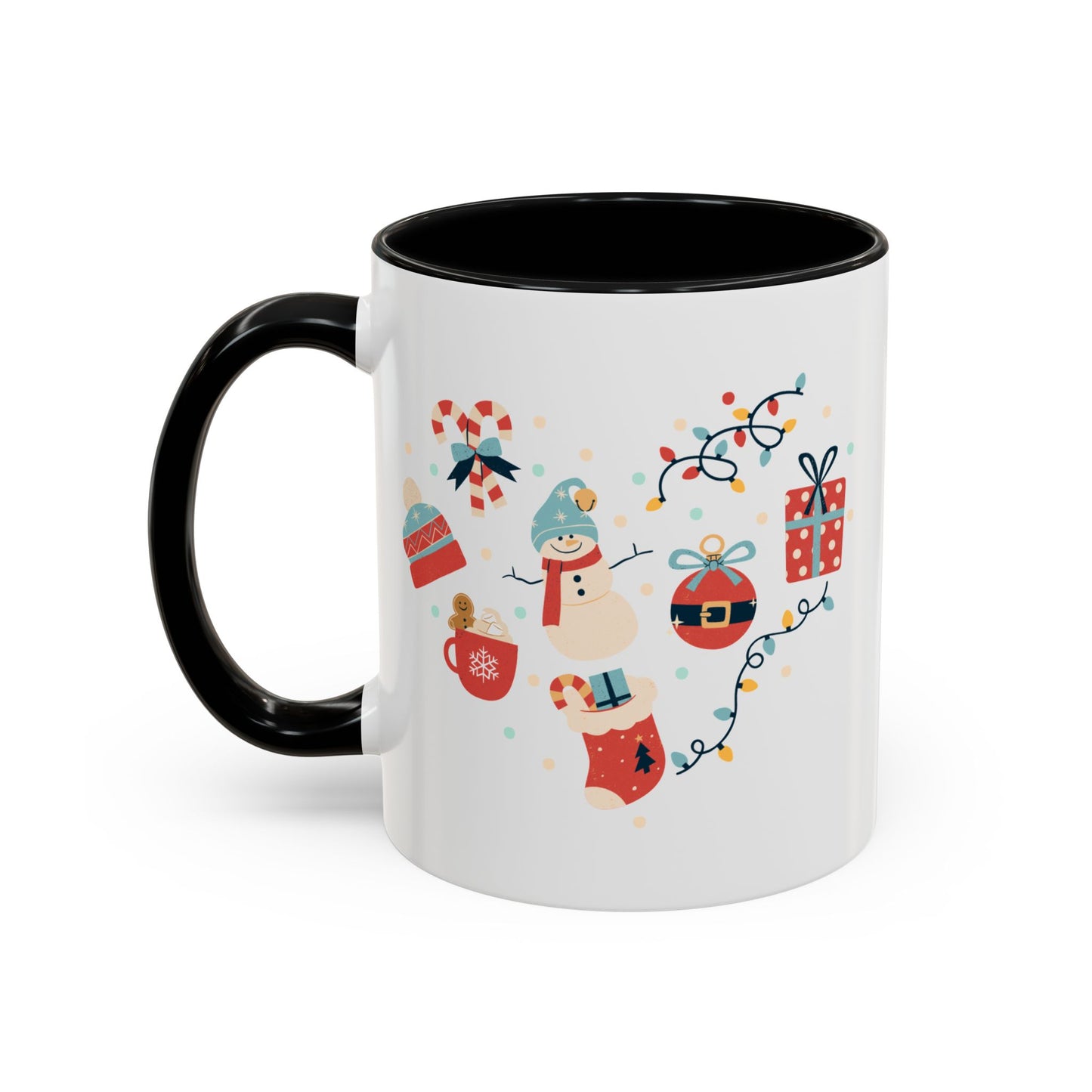 “Santa Claus,Jingle Bells, gift motifs “Accent Coffee Mug (11, 15oz)