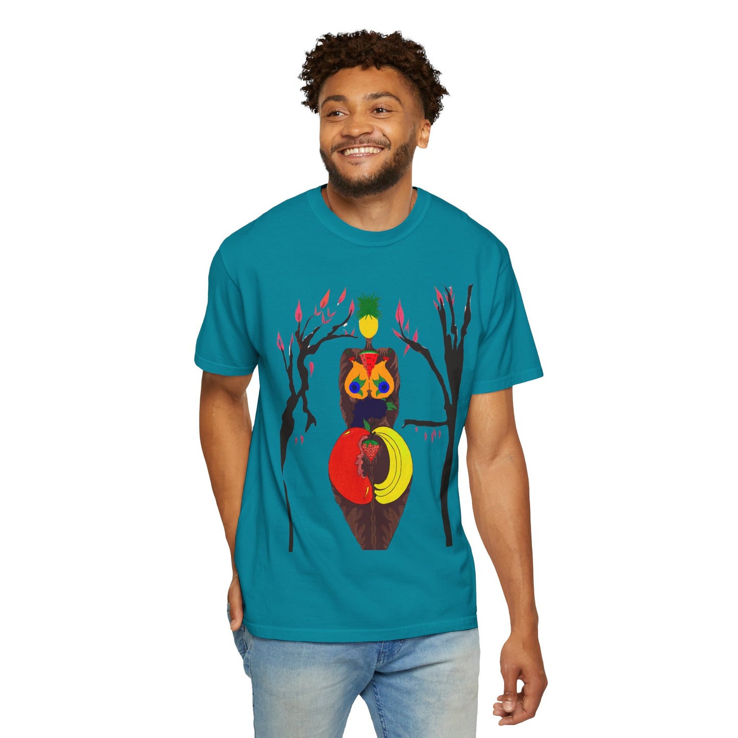 "Melanin Fruity Body" Unisex Garment-Dyed T-shirt