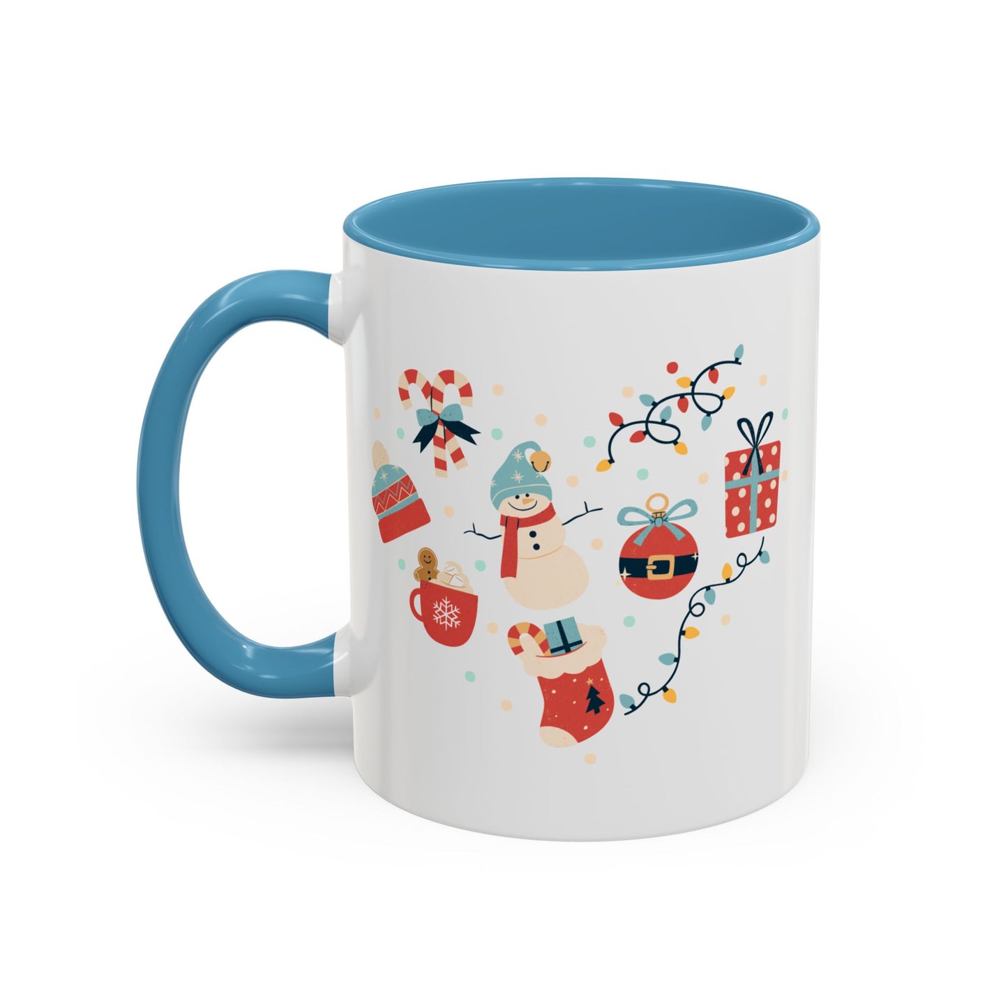 “Santa Claus,Jingle Bells, gift motifs “Accent Coffee Mug (11, 15oz)