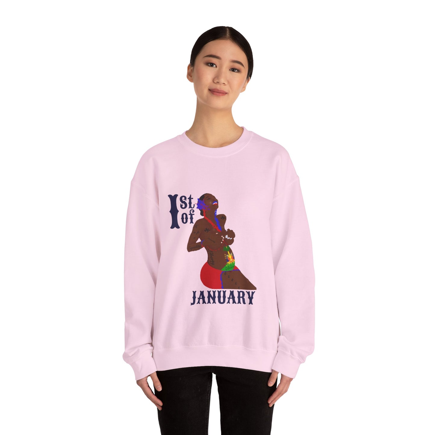 "1st of January/ Haitian Independence Day" Unisex Heavy Blend™ Crewneck Sweatshirt