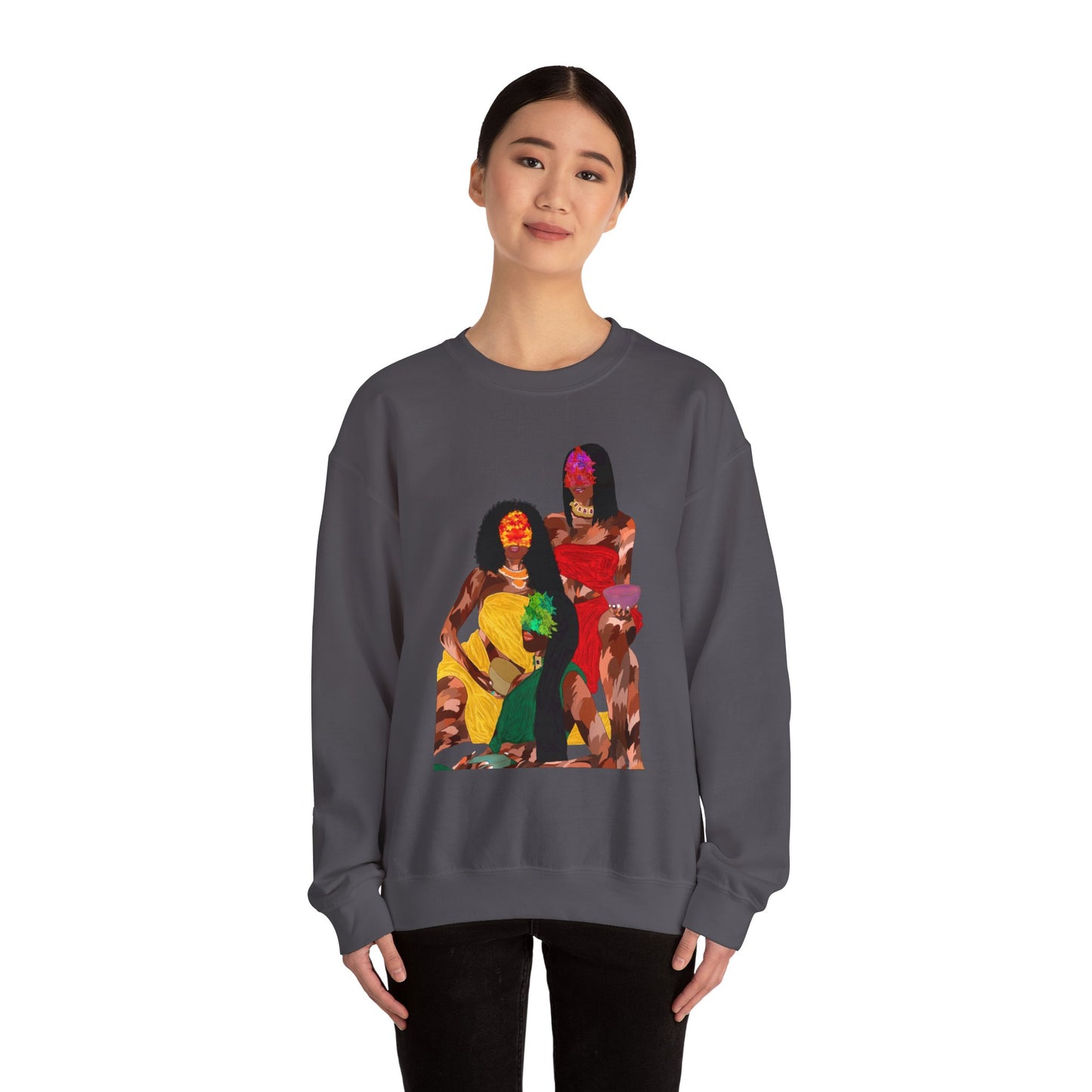 “Melanin Women”Unisex Heavy Blend™ Crewneck Sweatshirt