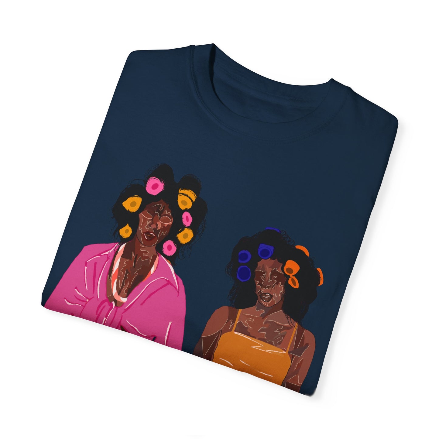 " BrownSkin queens, white typography" Unisex Garment-Dyed T-shirt