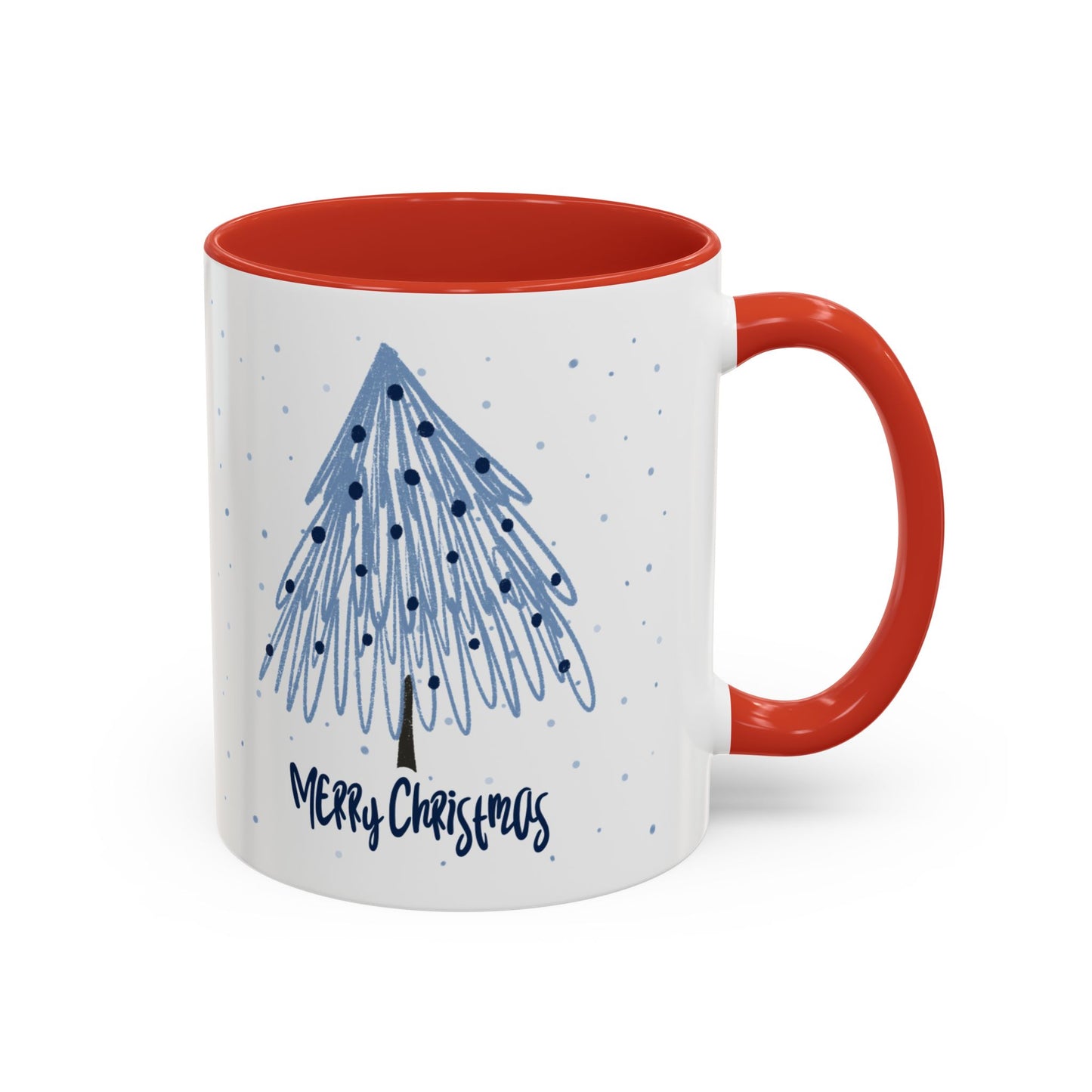 “Blue Christmas Tree” Accent Coffee Mug (11, 15oz)