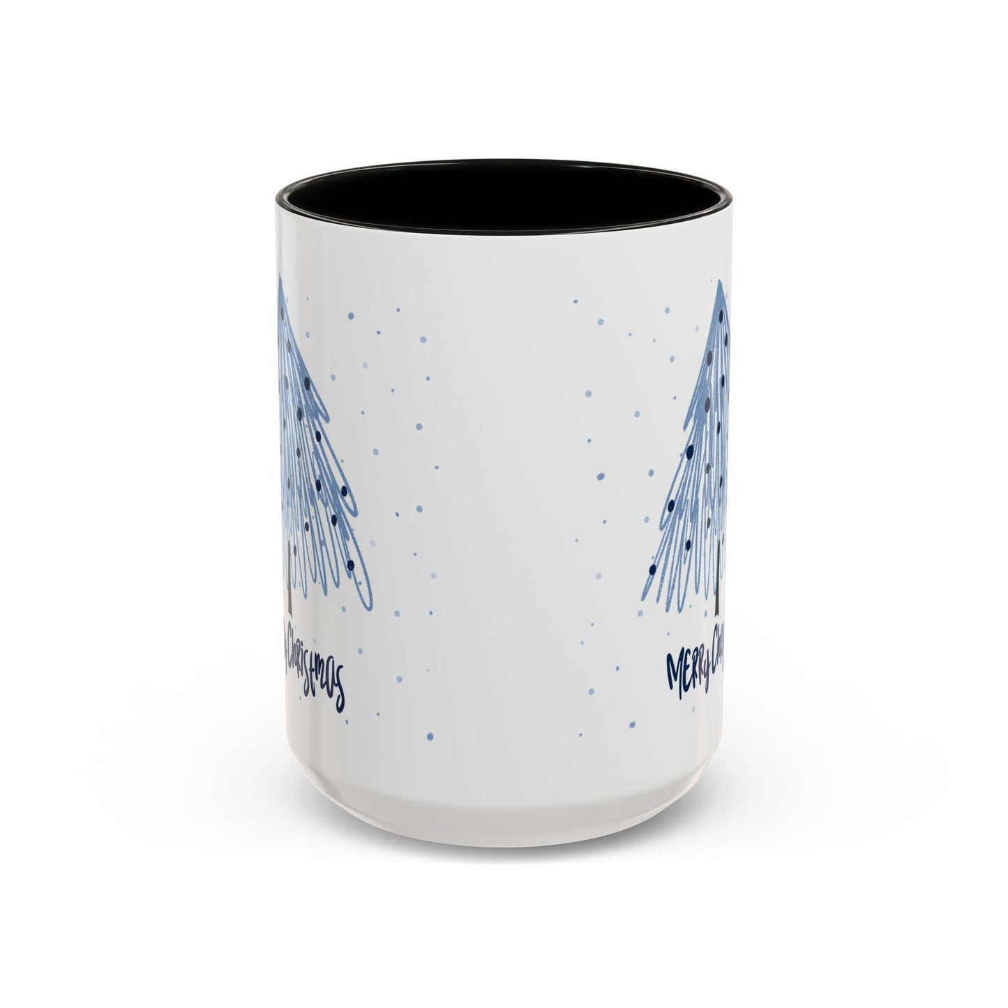 “Blue Christmas Tree” Accent Coffee Mug (11, 15oz)