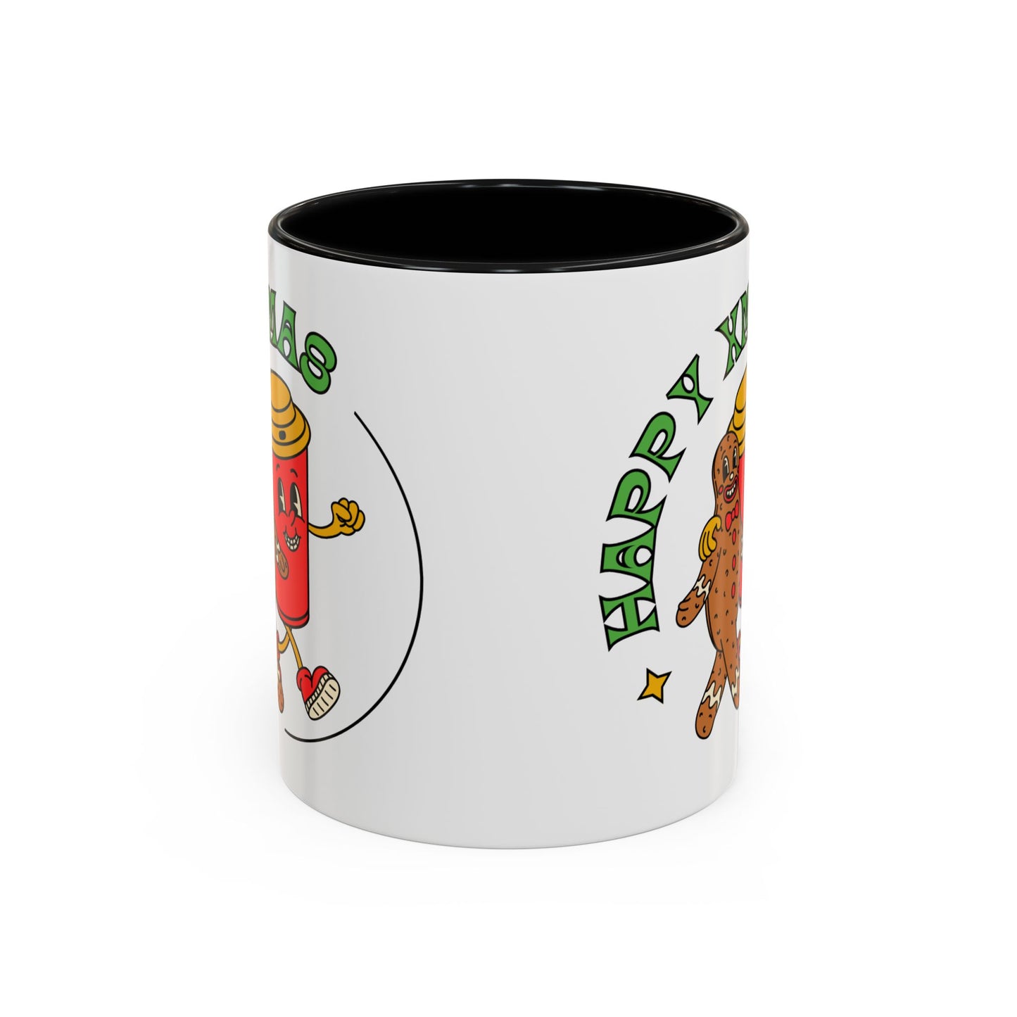 “Happy Xmas”Accent Coffee Mug (11, 15oz)